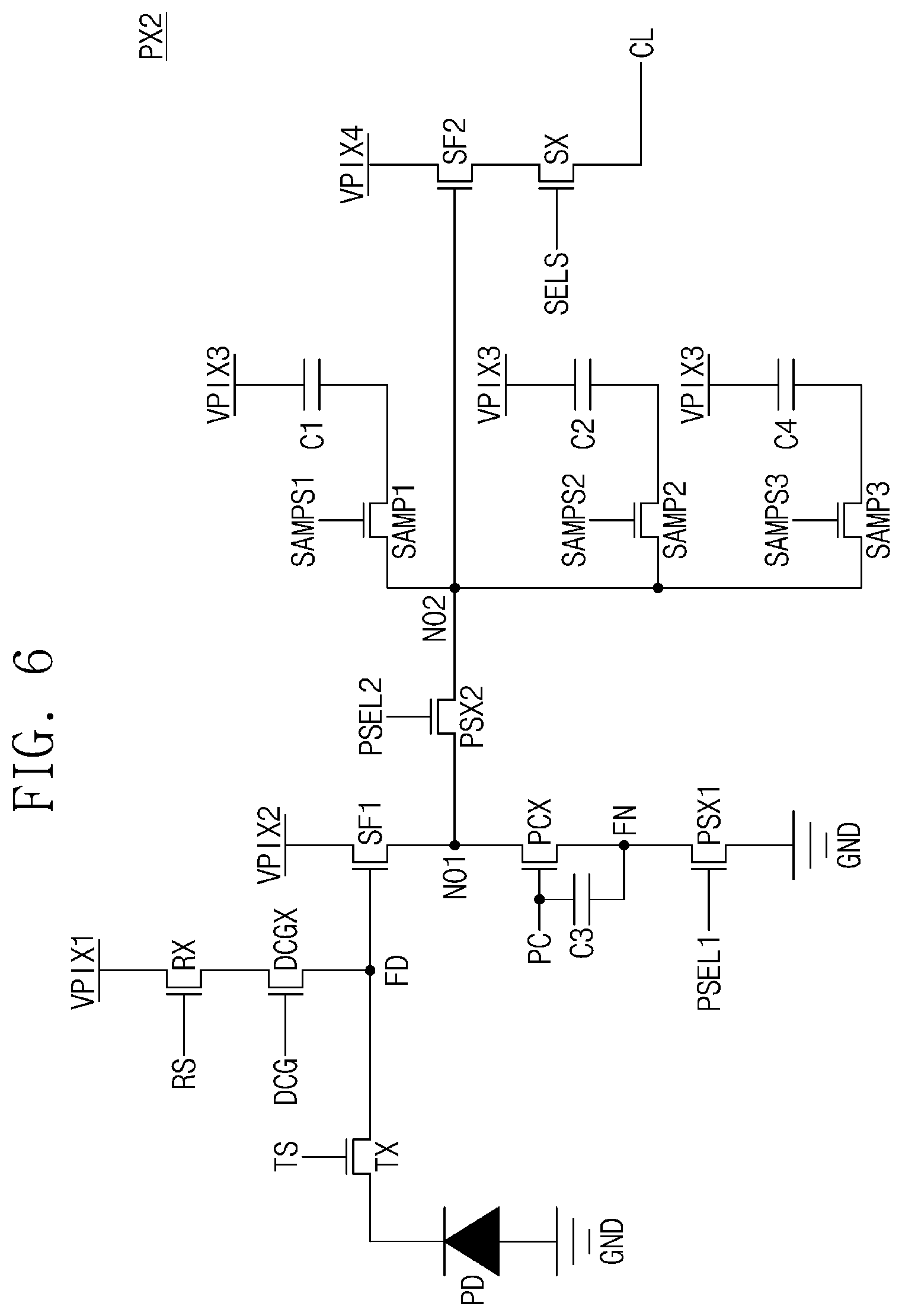 Patent US12368982 Figure 6 – Image sensor preventing image degradation