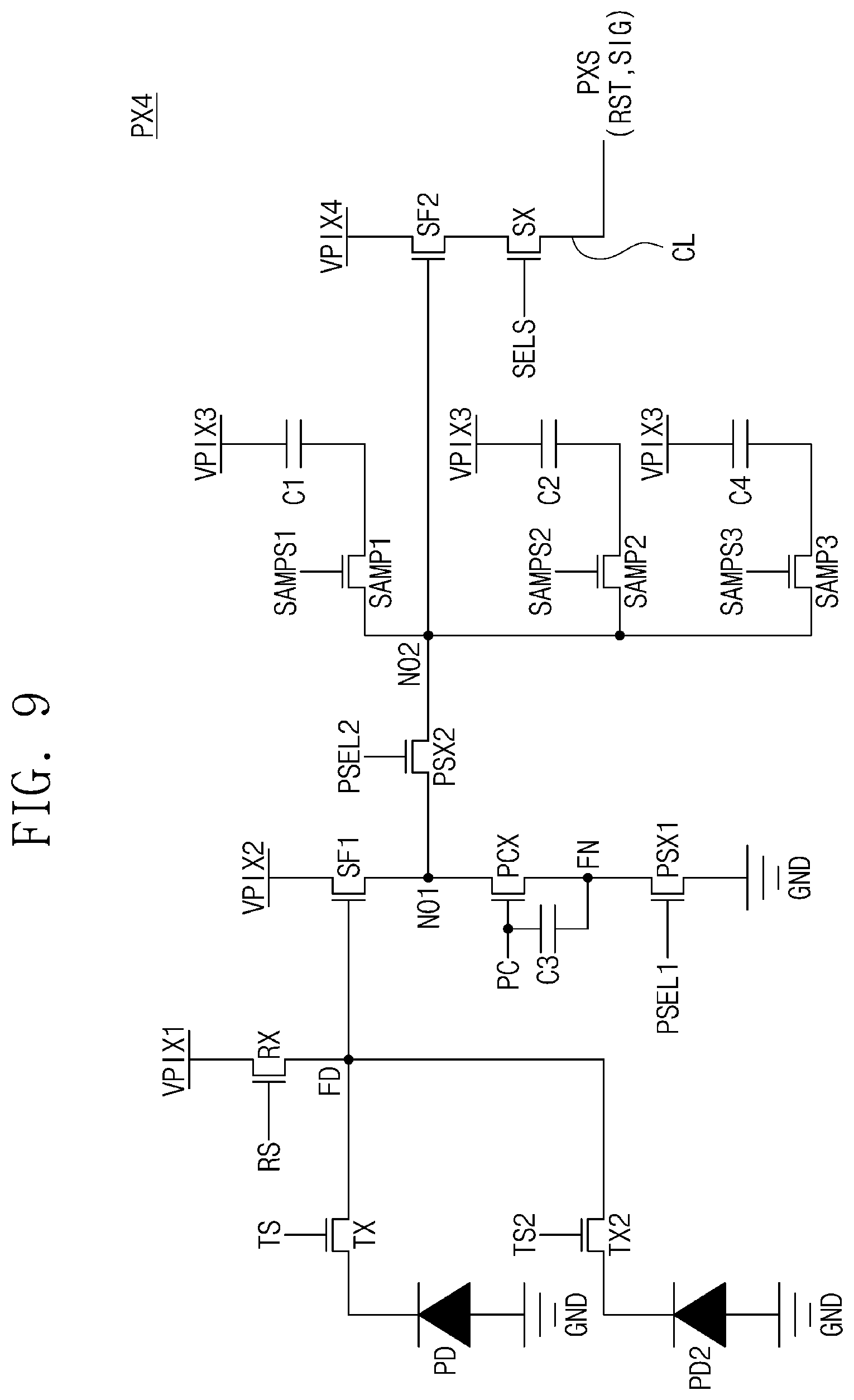 Patent US12368982 Figure 9 – Image sensor preventing image degradation
