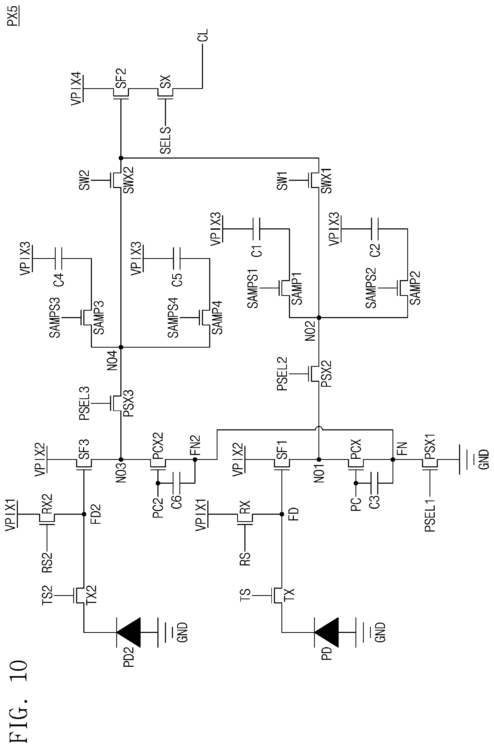 Patent US12368982 Figure 10 – Image sensor preventing image degradation