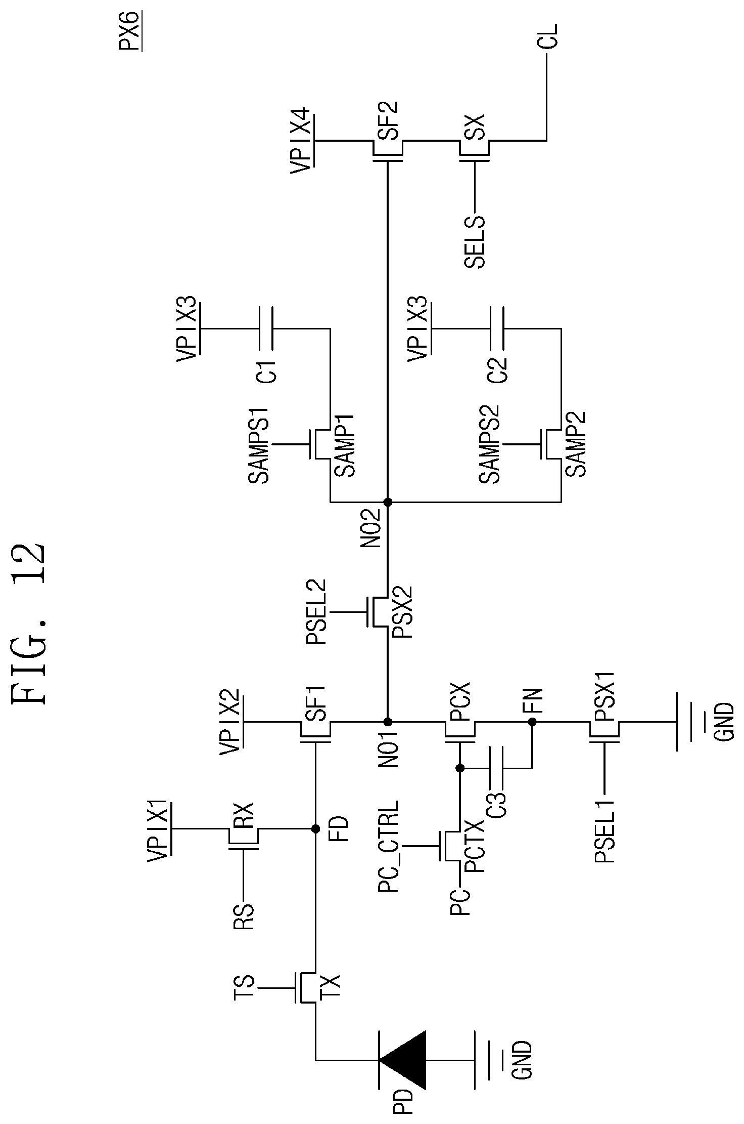 Patent US12368982 Figure 12 – Image sensor preventing image degradation