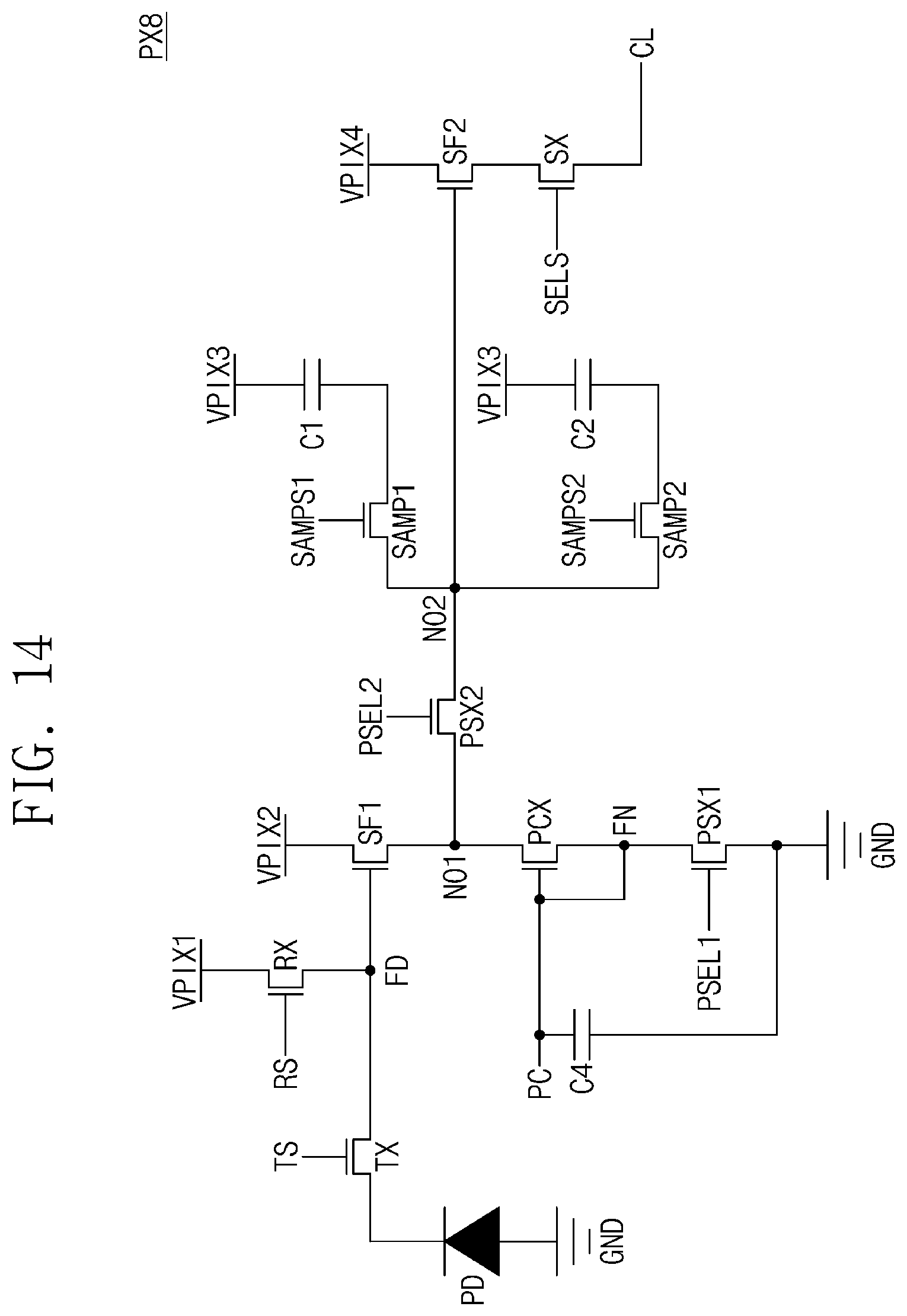 Patent US12368982 Figure 14 – Image sensor preventing image degradation