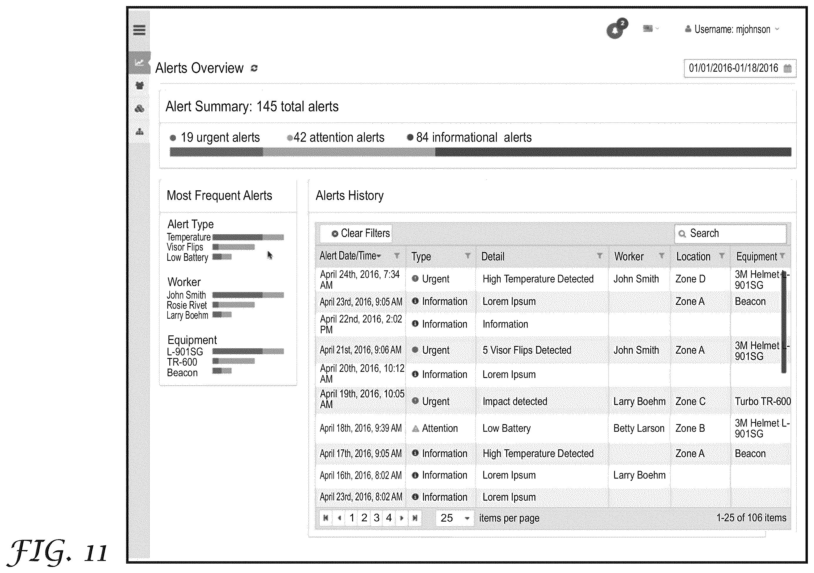 Patent US12368984 Figure 10 – Personal protective equipment (PPE) with analytical stream processing for safety event detection