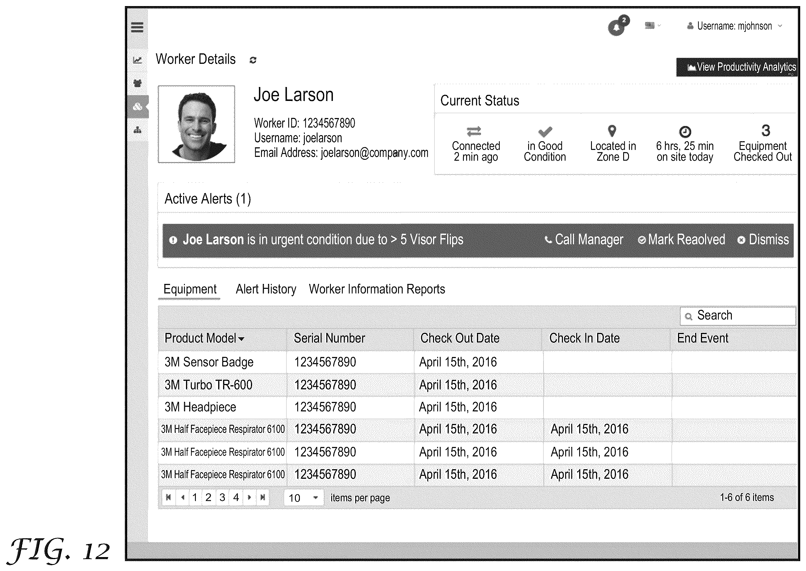 Patent US12368984 Figure 11 – Personal protective equipment (PPE) with analytical stream processing for safety event detection