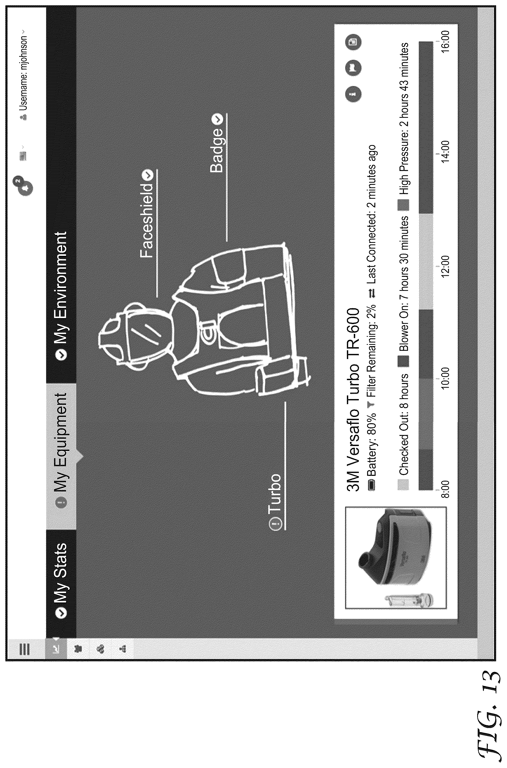 Patent US12368984 Figure 12 – Personal protective equipment (PPE) with analytical stream processing for safety event detection