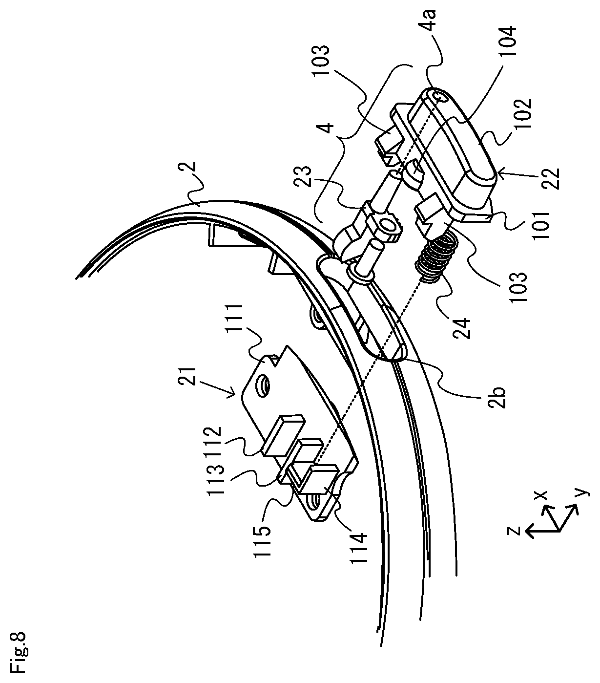 Patent US12368986 Figure 8 – Electronic apparatus