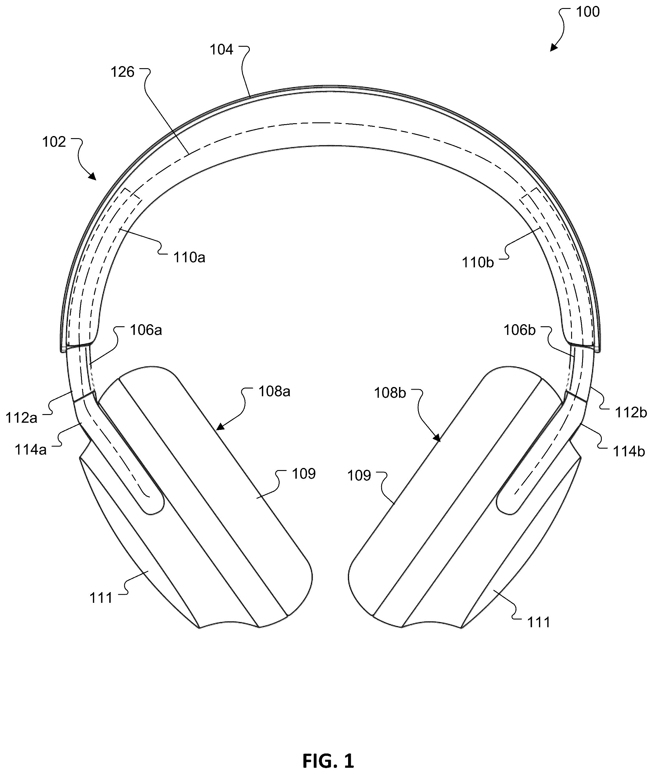 Patent US12368988 Figure 1 – Headphones