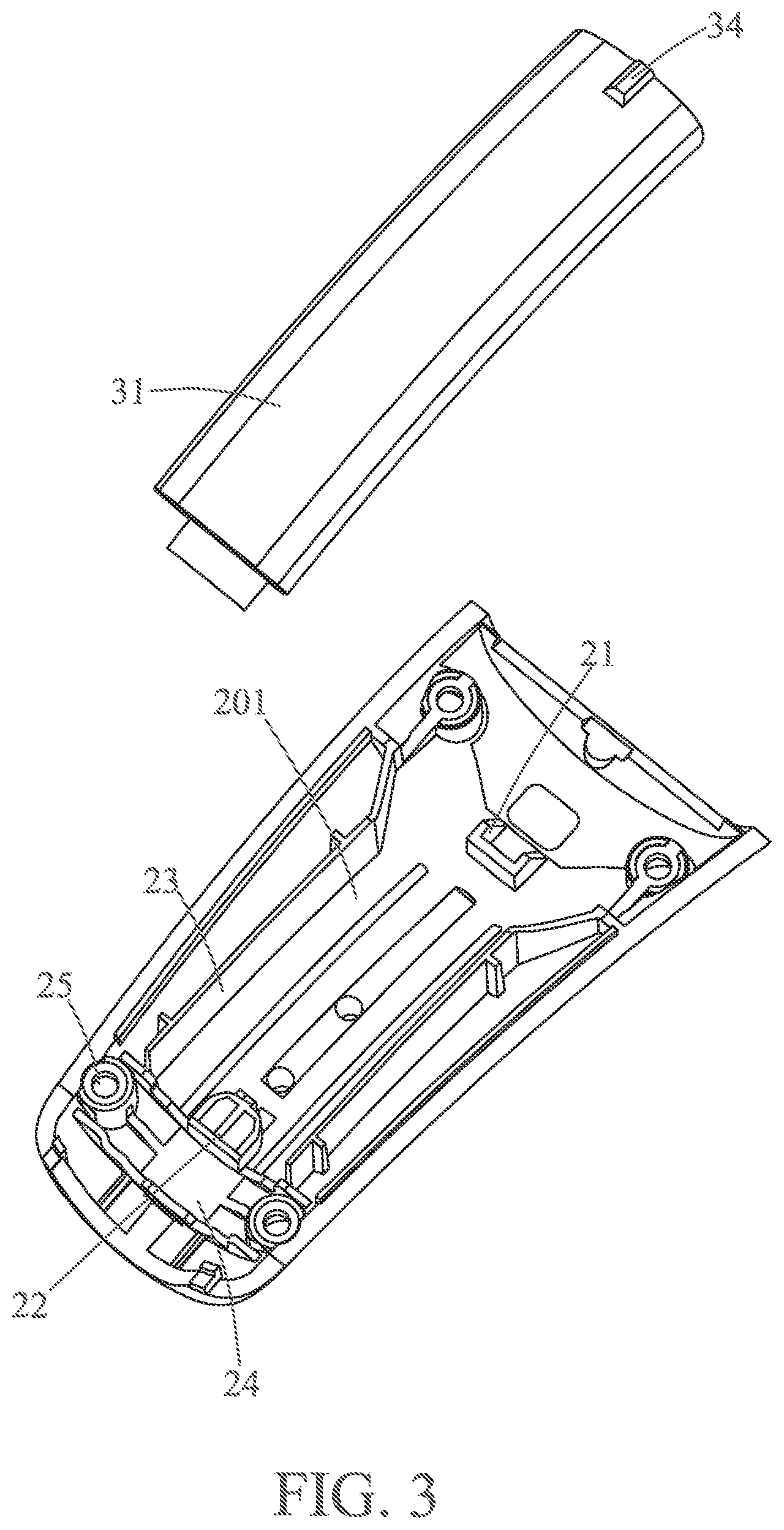Patent US12368990 Figure 3 – Telescopic structure of headphone