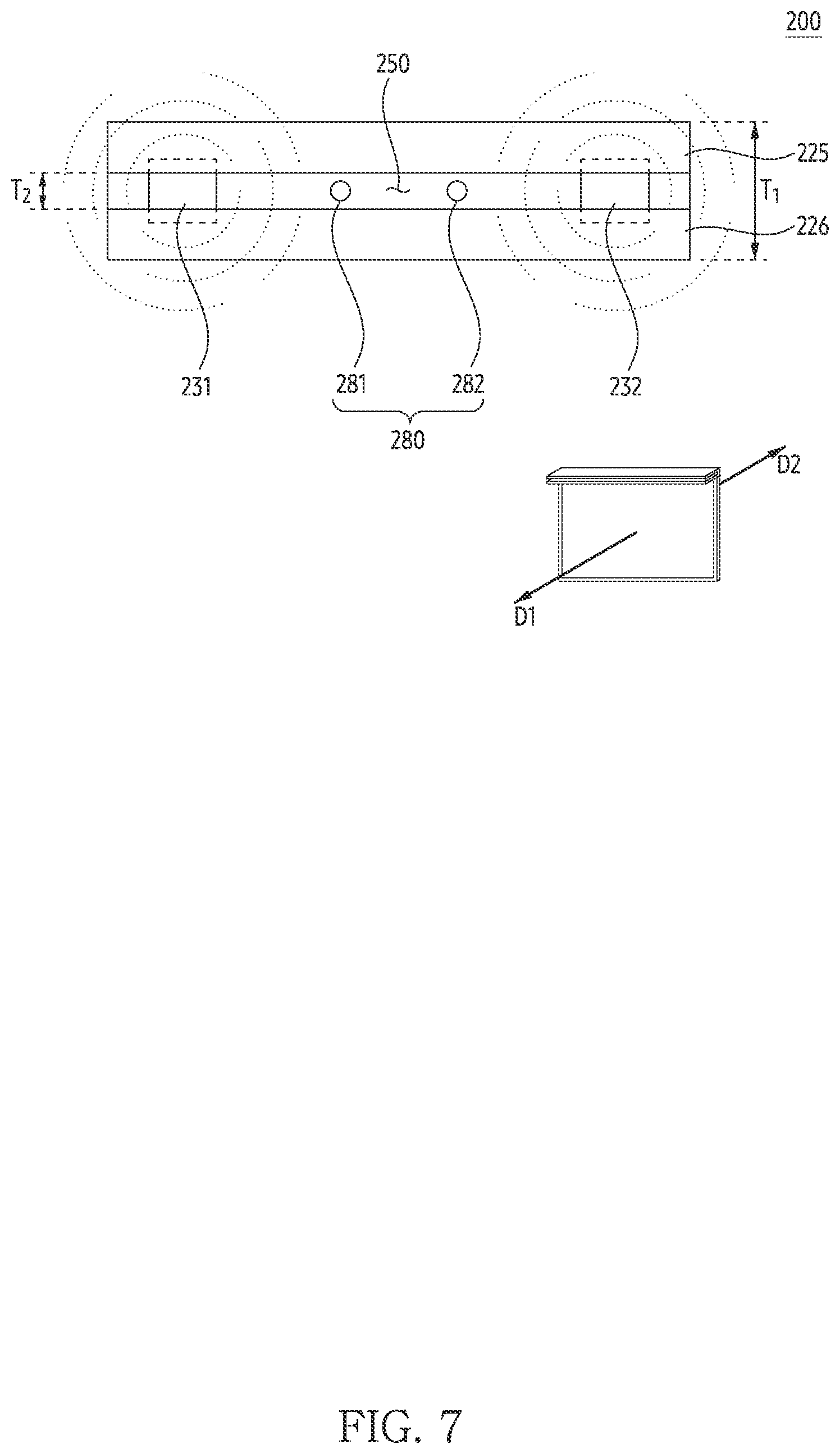 Patent US12368992 Figure 8 – Display device for front emission of audio
