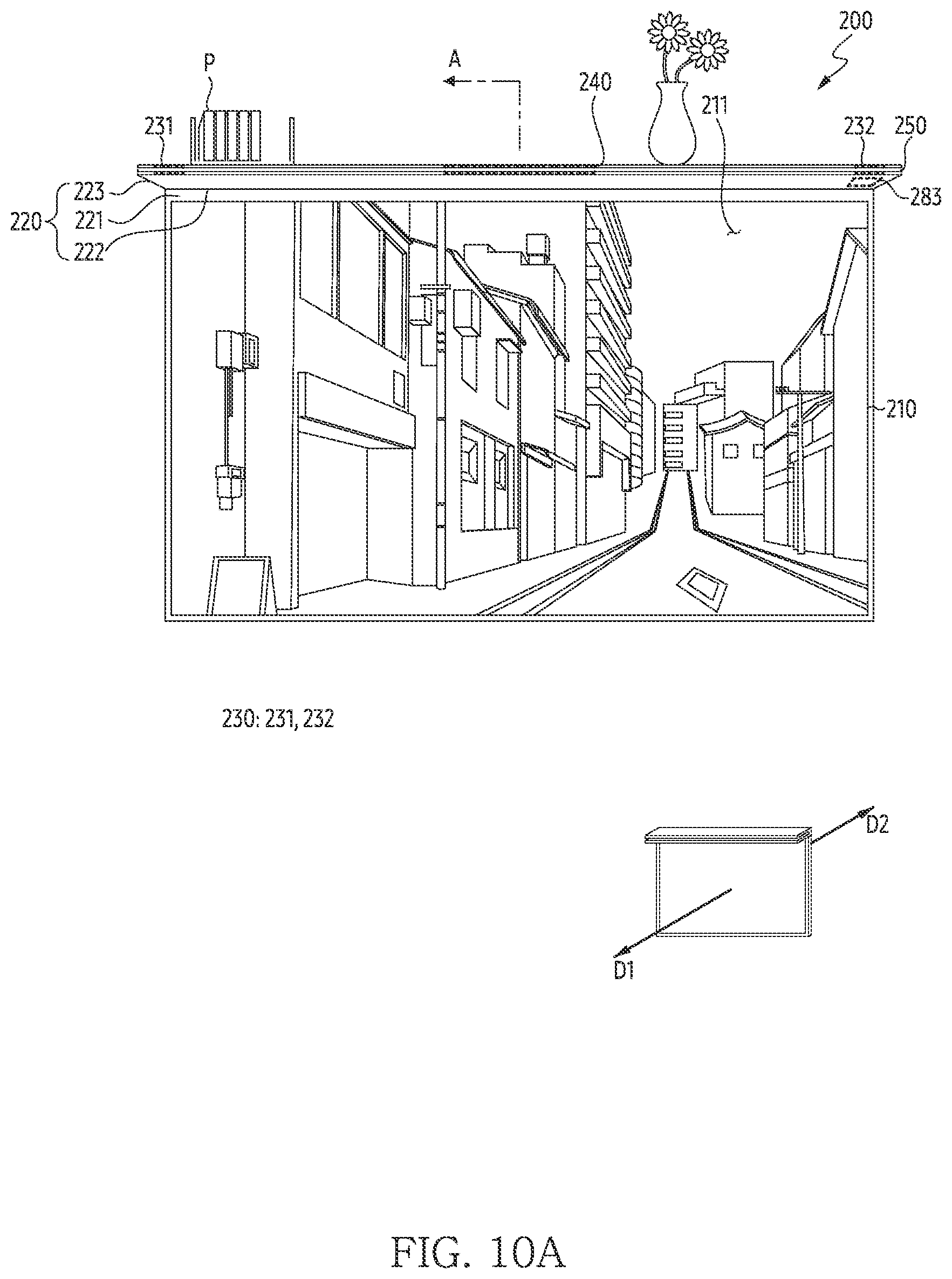 Patent US12368992 Figure 11 – Display device for front emission of audio