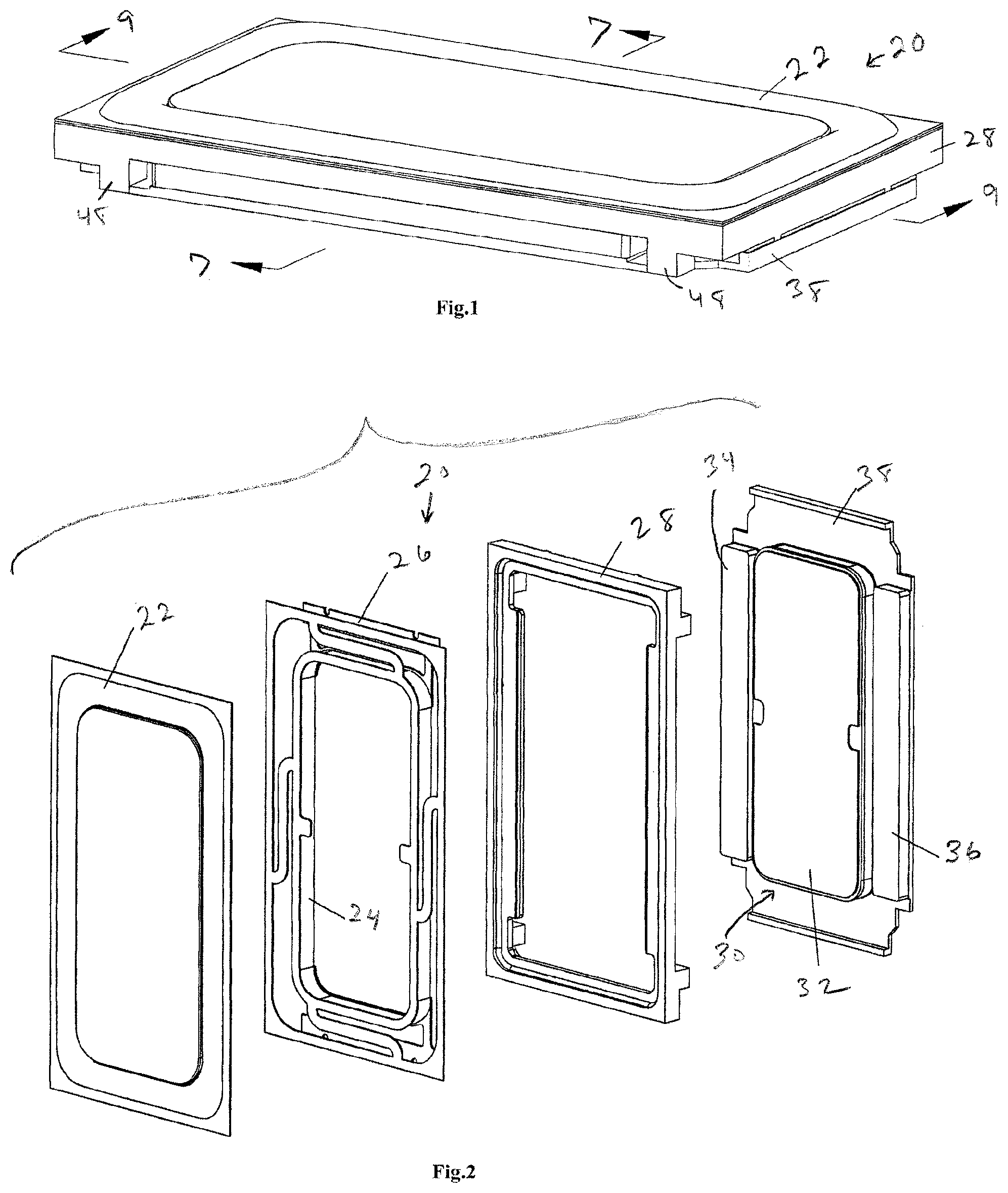 Patent US12368999 Figure 1 – High amplitude micro loudspeaker with a double suspension frame