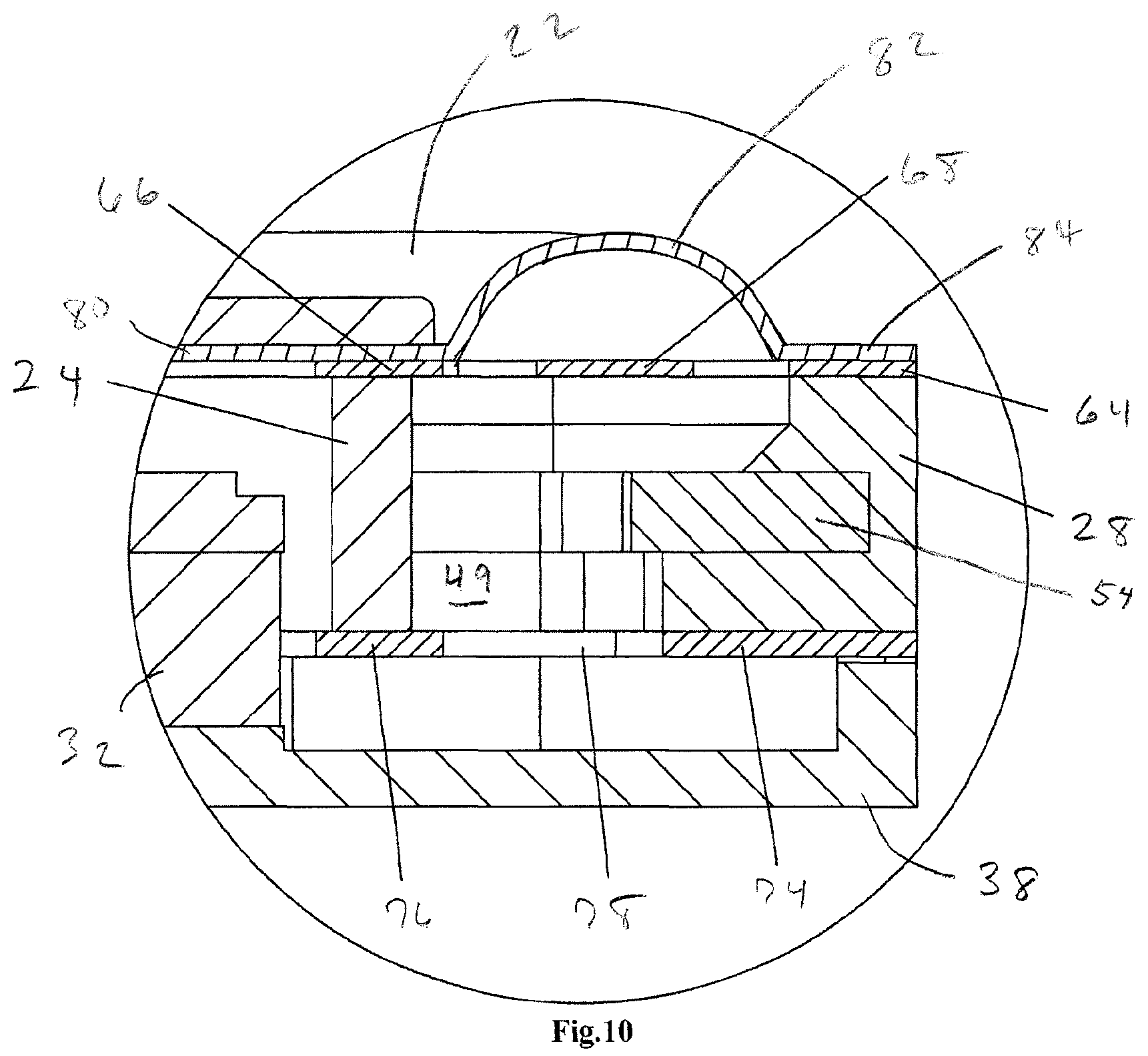 Patent US12368999 Figure 5 – High amplitude micro loudspeaker with a double suspension frame