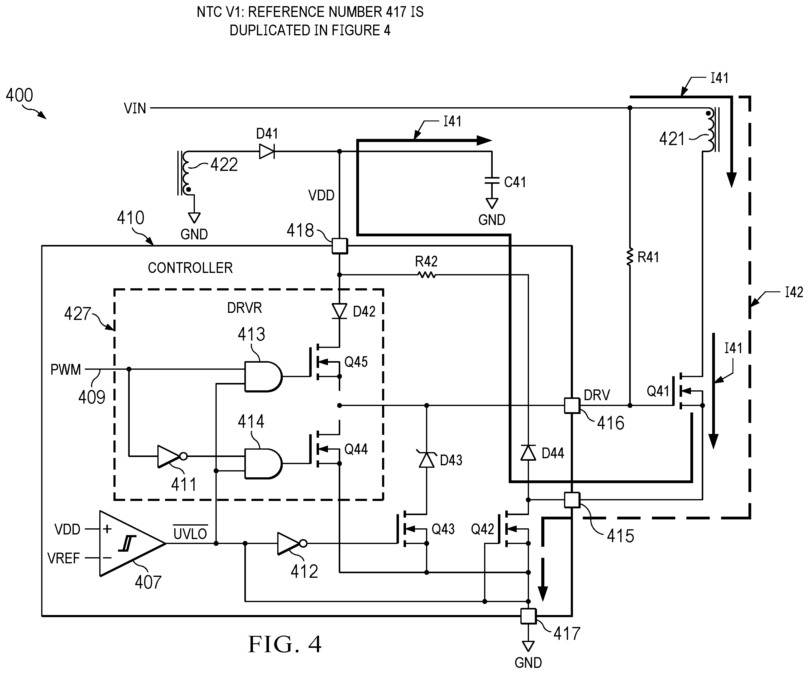 Patent US12375001 Figure 3 – Controller for a voltage converter