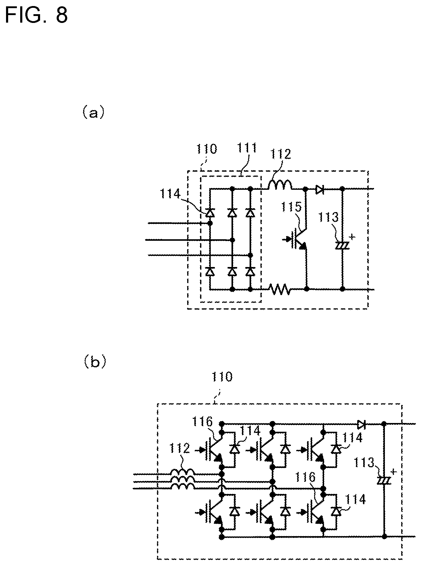 Patent US12375005 Figure 6 – Power converter and air-conditioning apparatus
