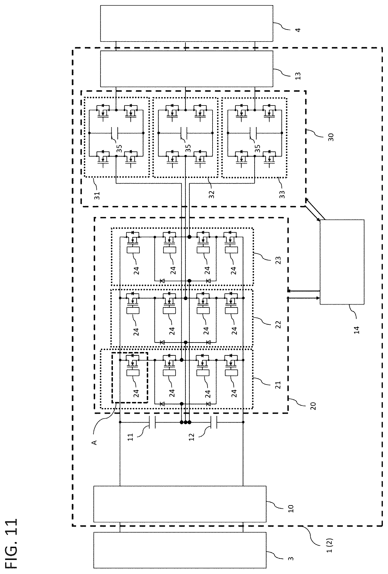 Patent US12375010 Figure 11 – Power conversion device, aircraft, and power conversion method