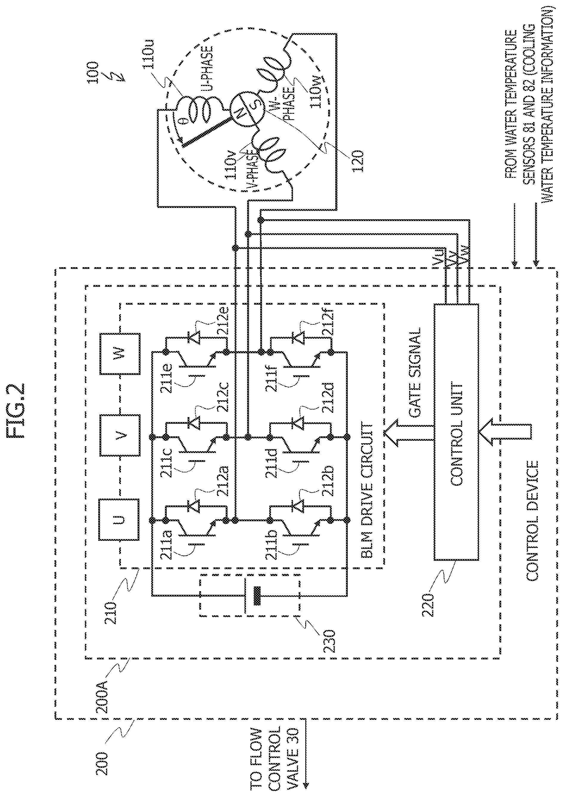 Patent US12375014 Figure 2 – Brushless motor control device and brushless motor control method