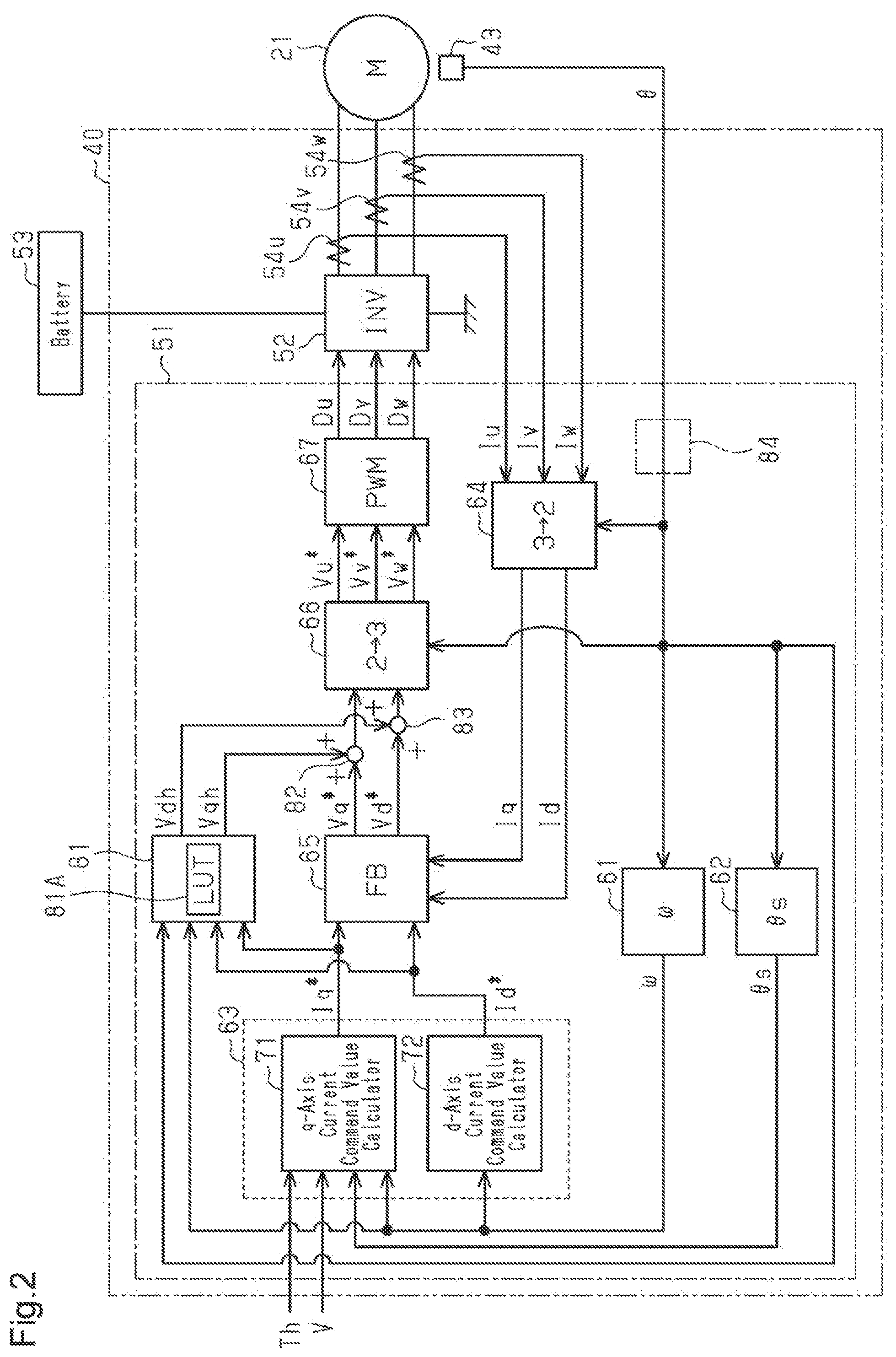 Patent US12375017 Figure 2 – Motor control device, and motor control method