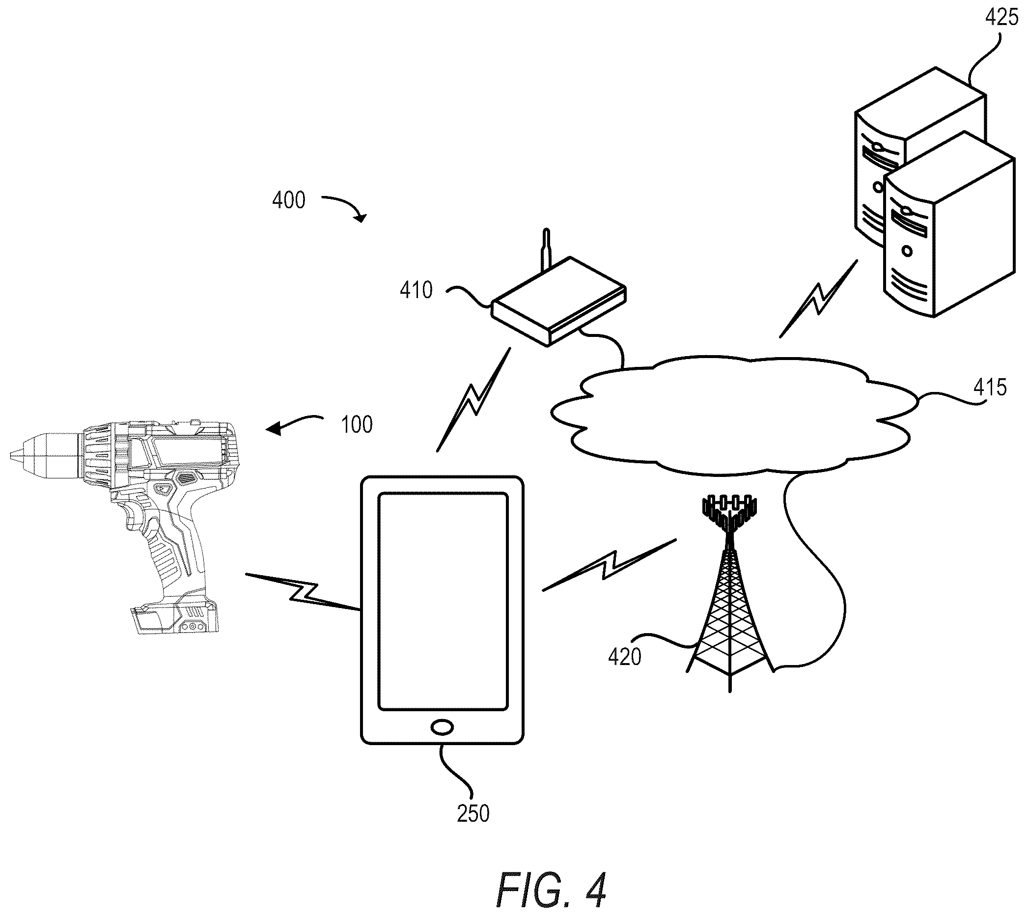 Patent US12375022 Figure 4 – Power tool including current-based field weakening
