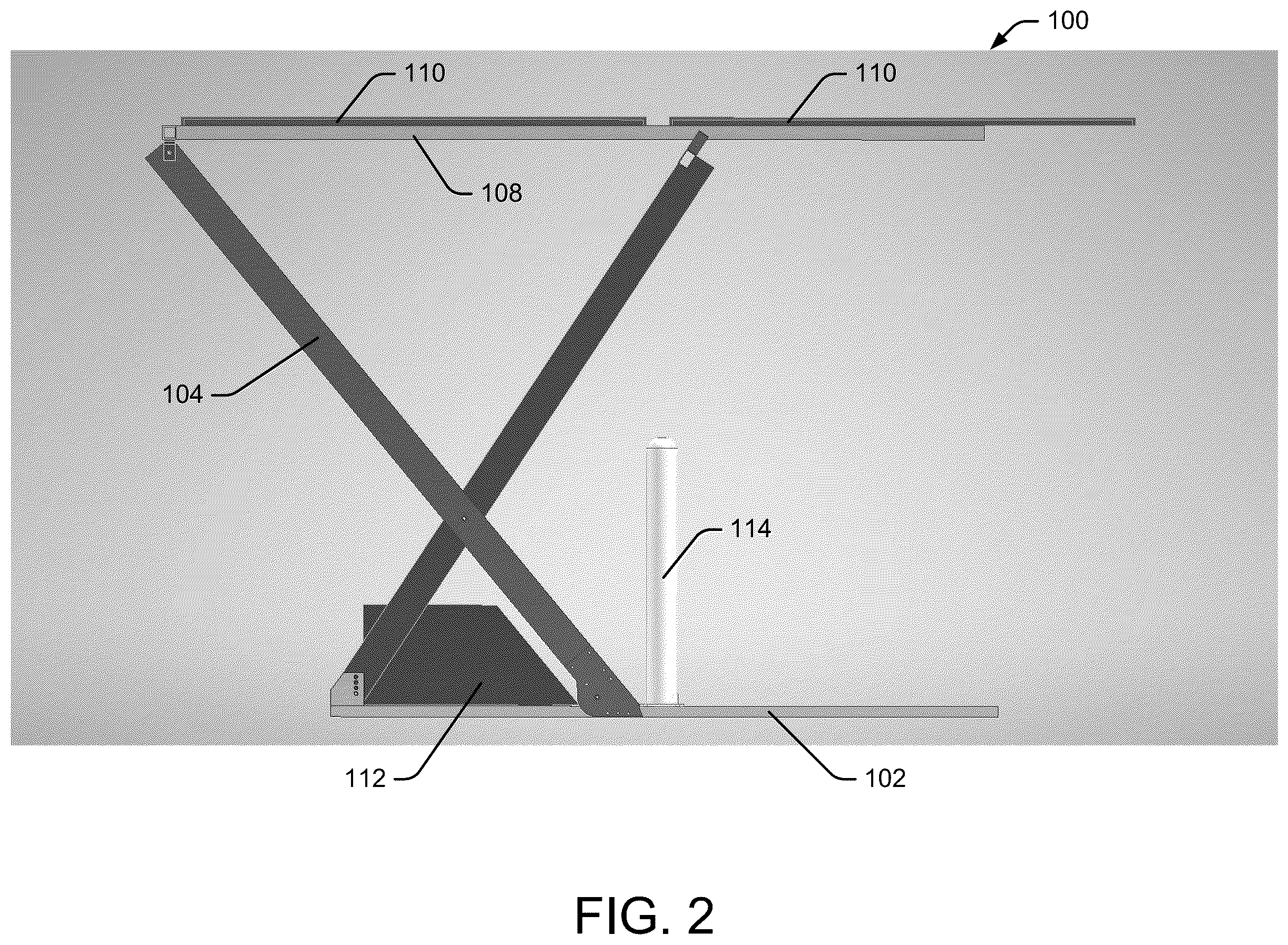 Patent US12375024 Figure 2 – Solar canopy systems and methods