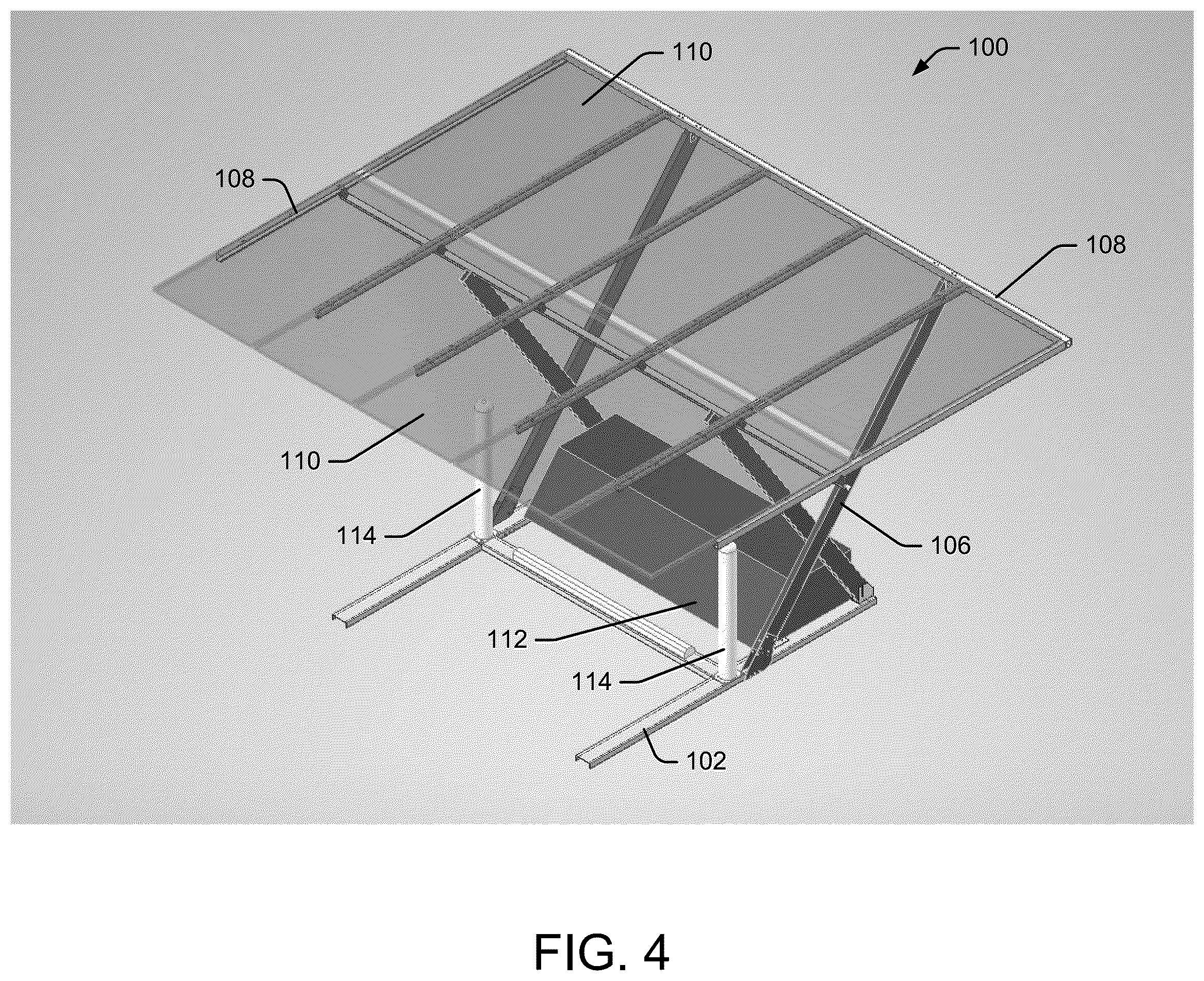 Patent US12375024 Figure 4 – Solar canopy systems and methods