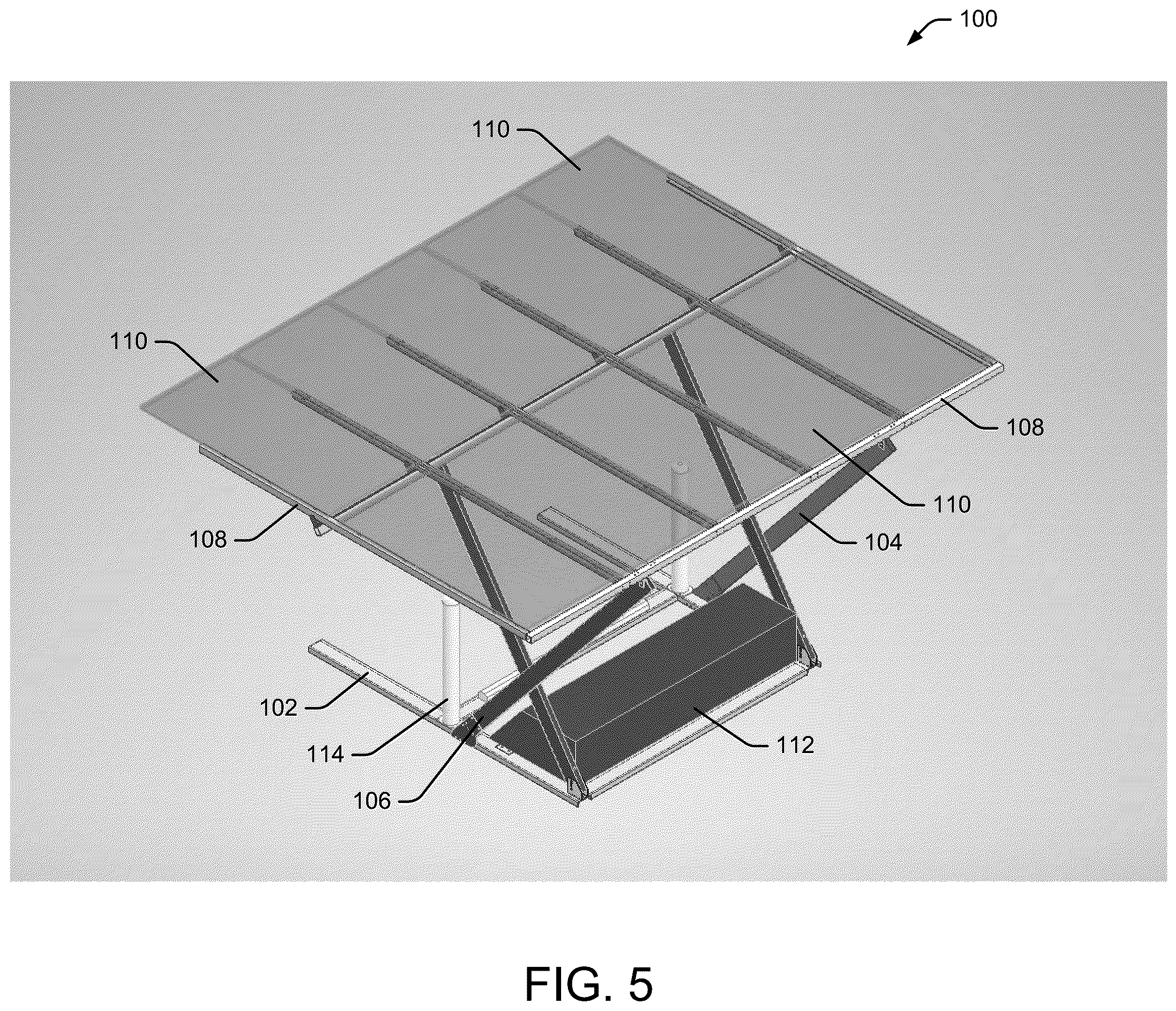 Patent US12375024 Figure 5 – Solar canopy systems and methods