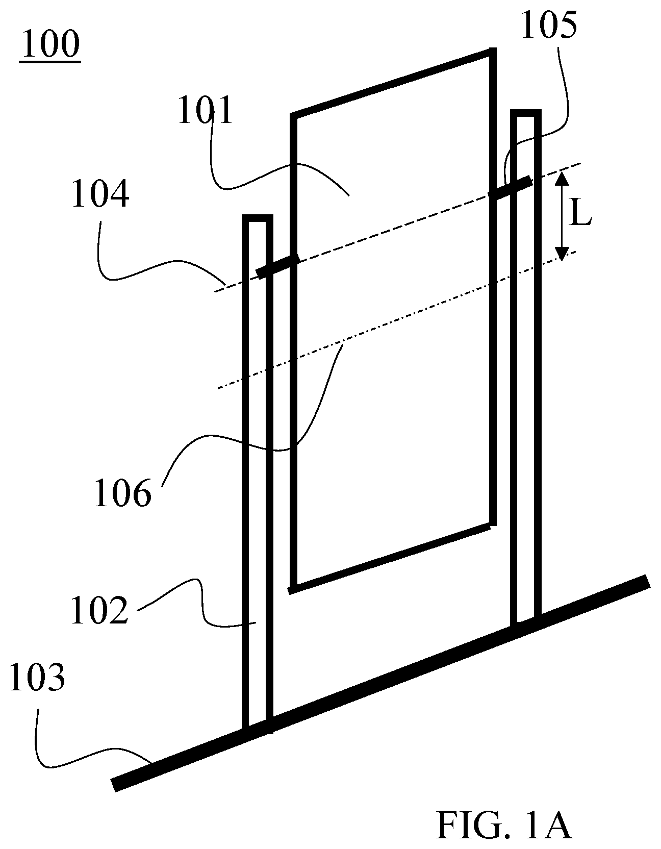 Patent US12375026 Figure 1 – Mount for vertical photovoltaic modules