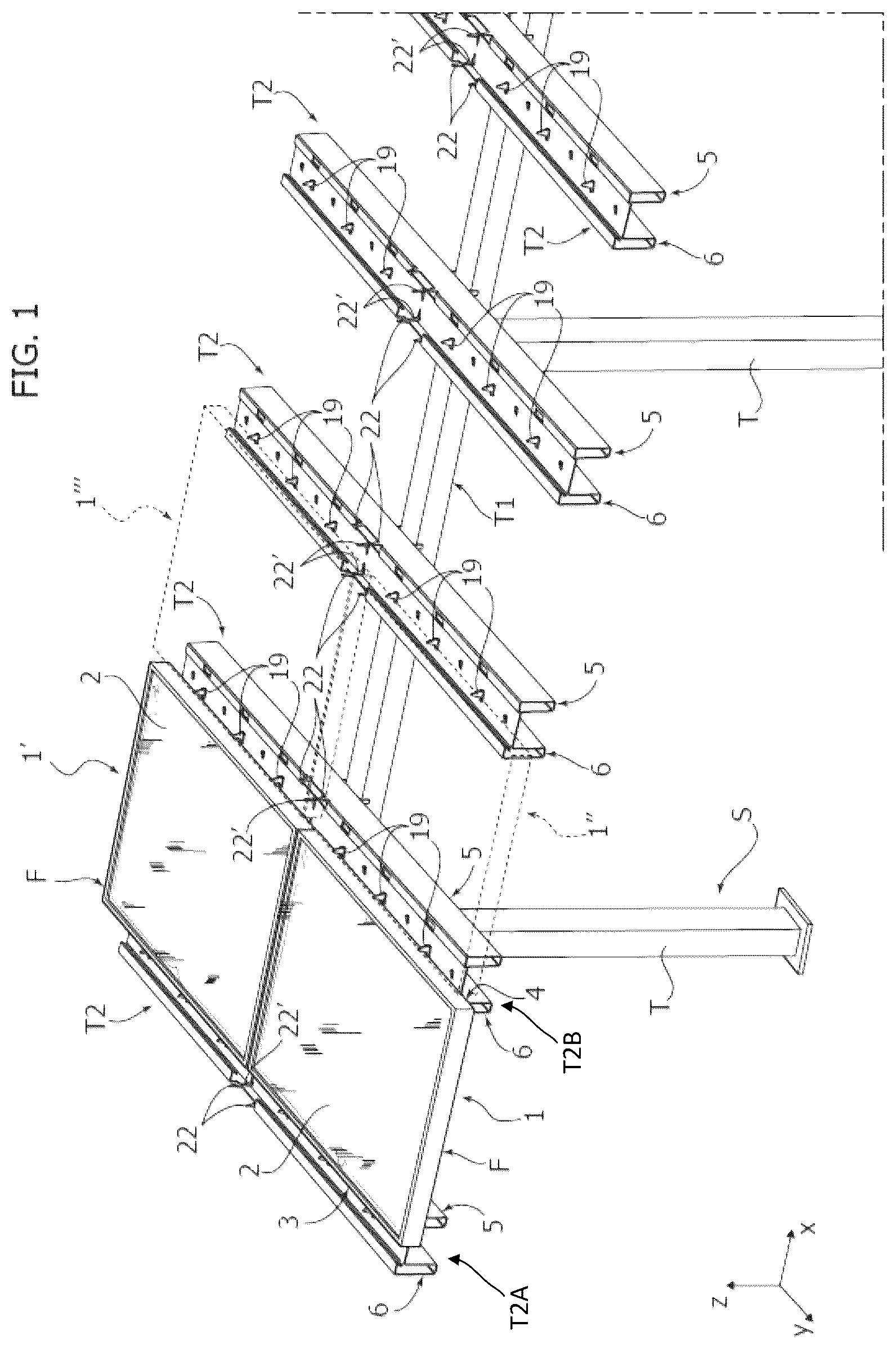 Patent US12375028 Figure 1 – System of photovoltaic solar panels