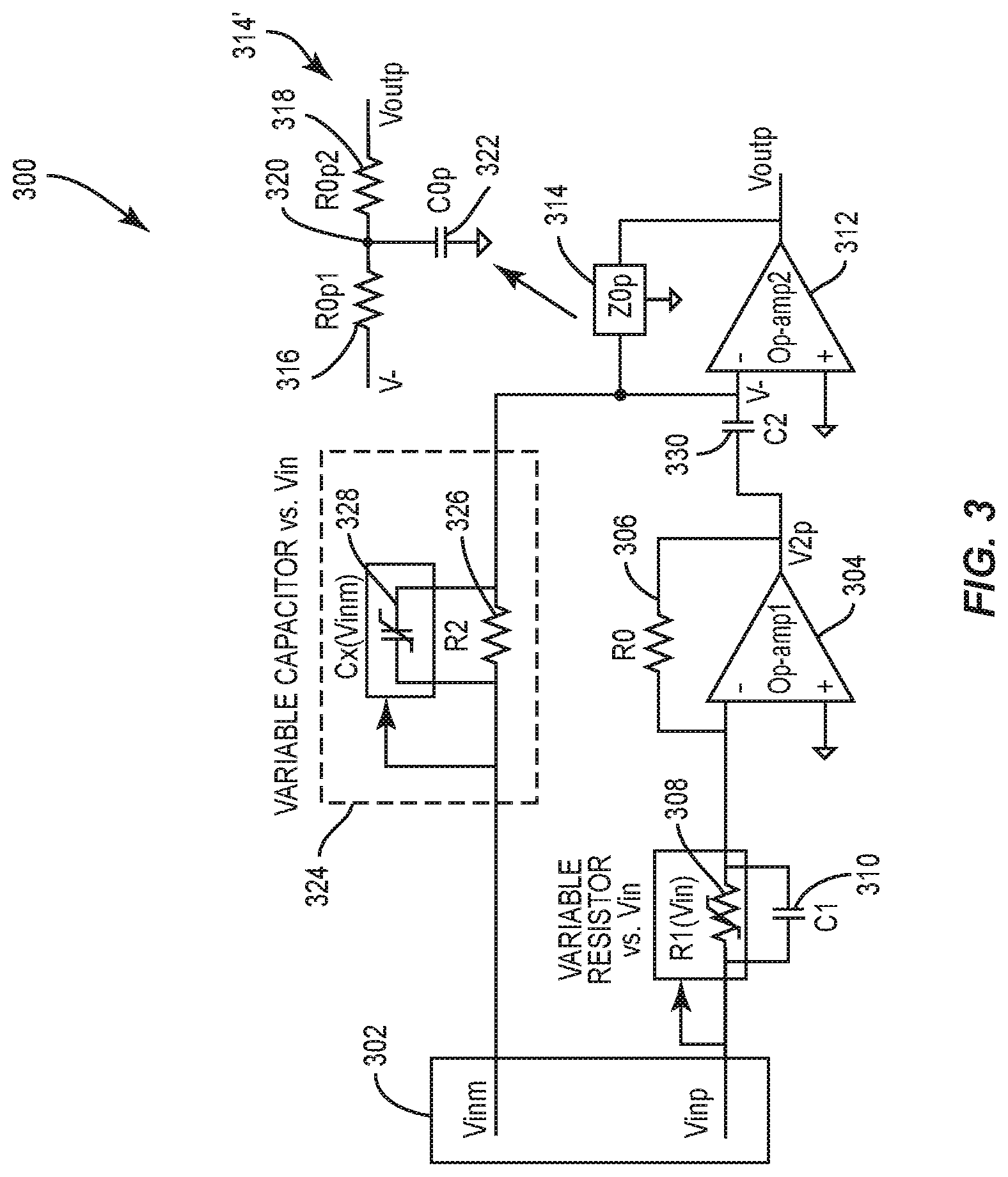 Patent US12375040 Figure 3 – Virtual radio frequency (VRF) equalizer for envelope tracking integrated circuit (ETIC)