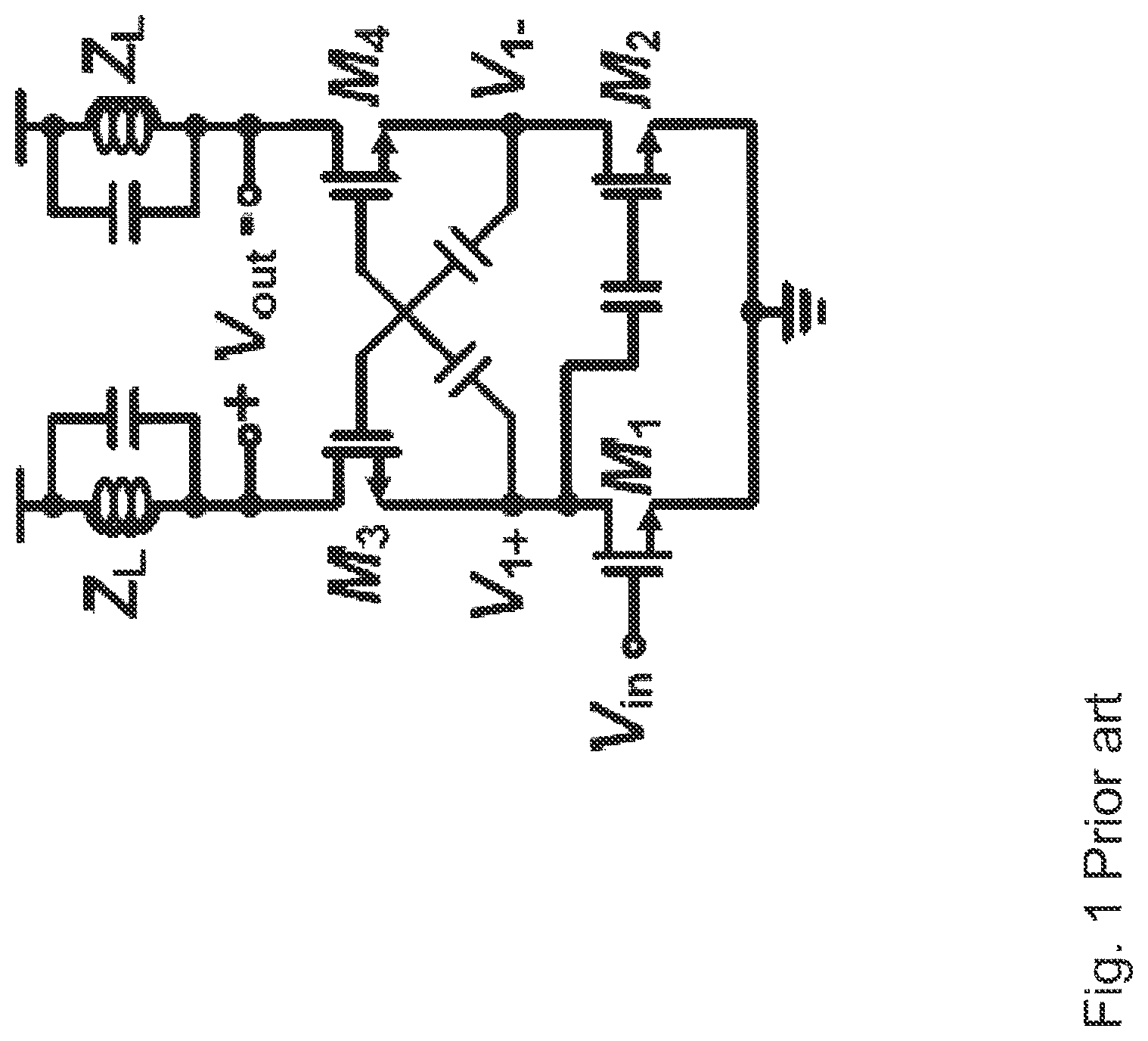 Patent US12375044 Figure 1 – Low noise amplifier circuit