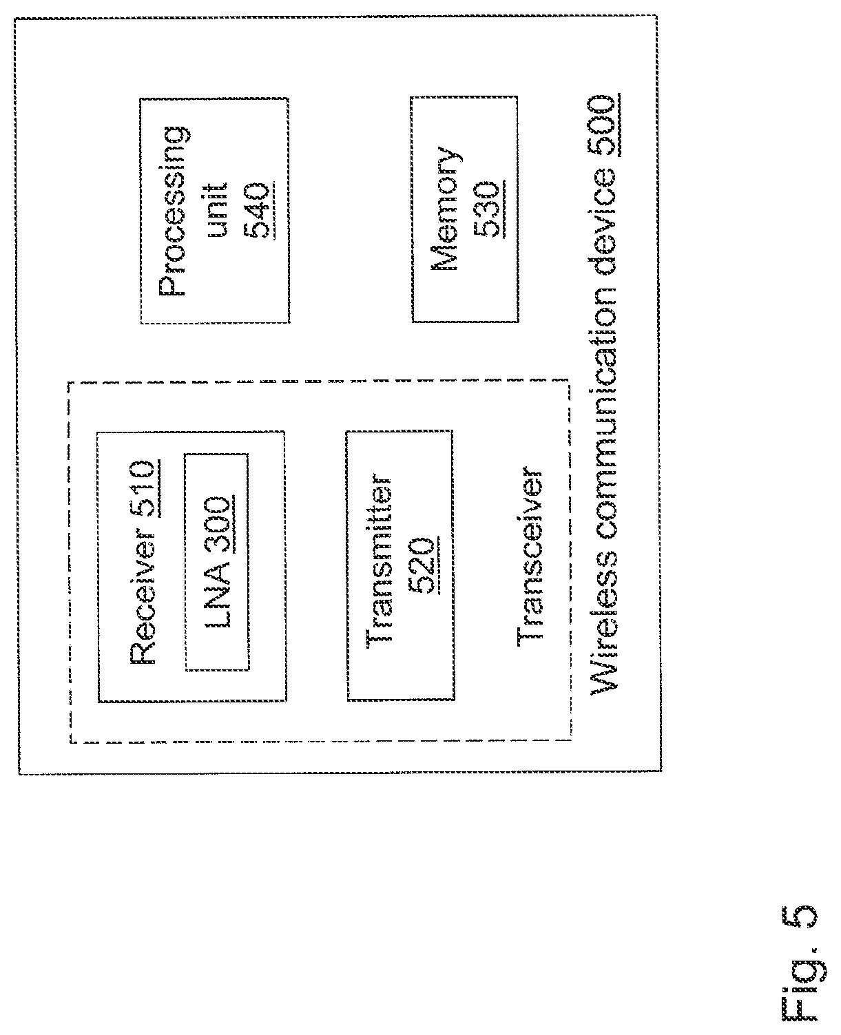 Patent US12375044 Figure 5 – Low noise amplifier circuit
