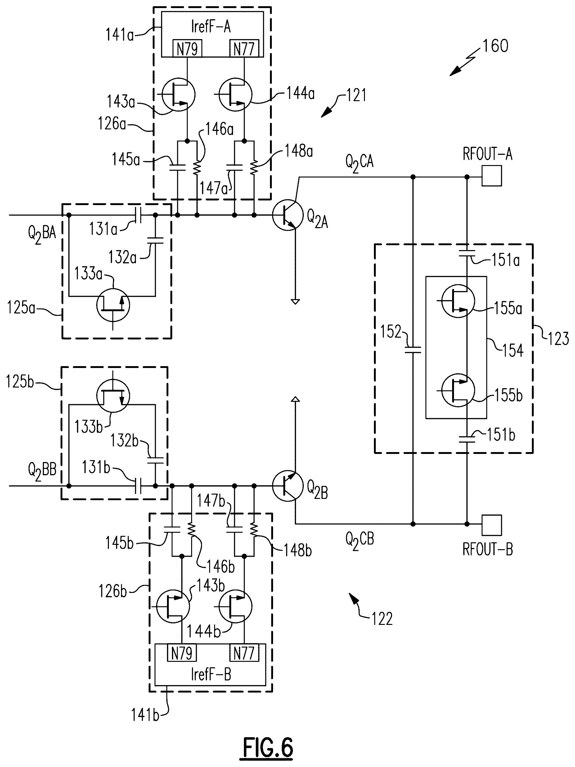 Patent US12375046 Figure 8 – Reconfigurable power amplifiers with controllable output capacitance