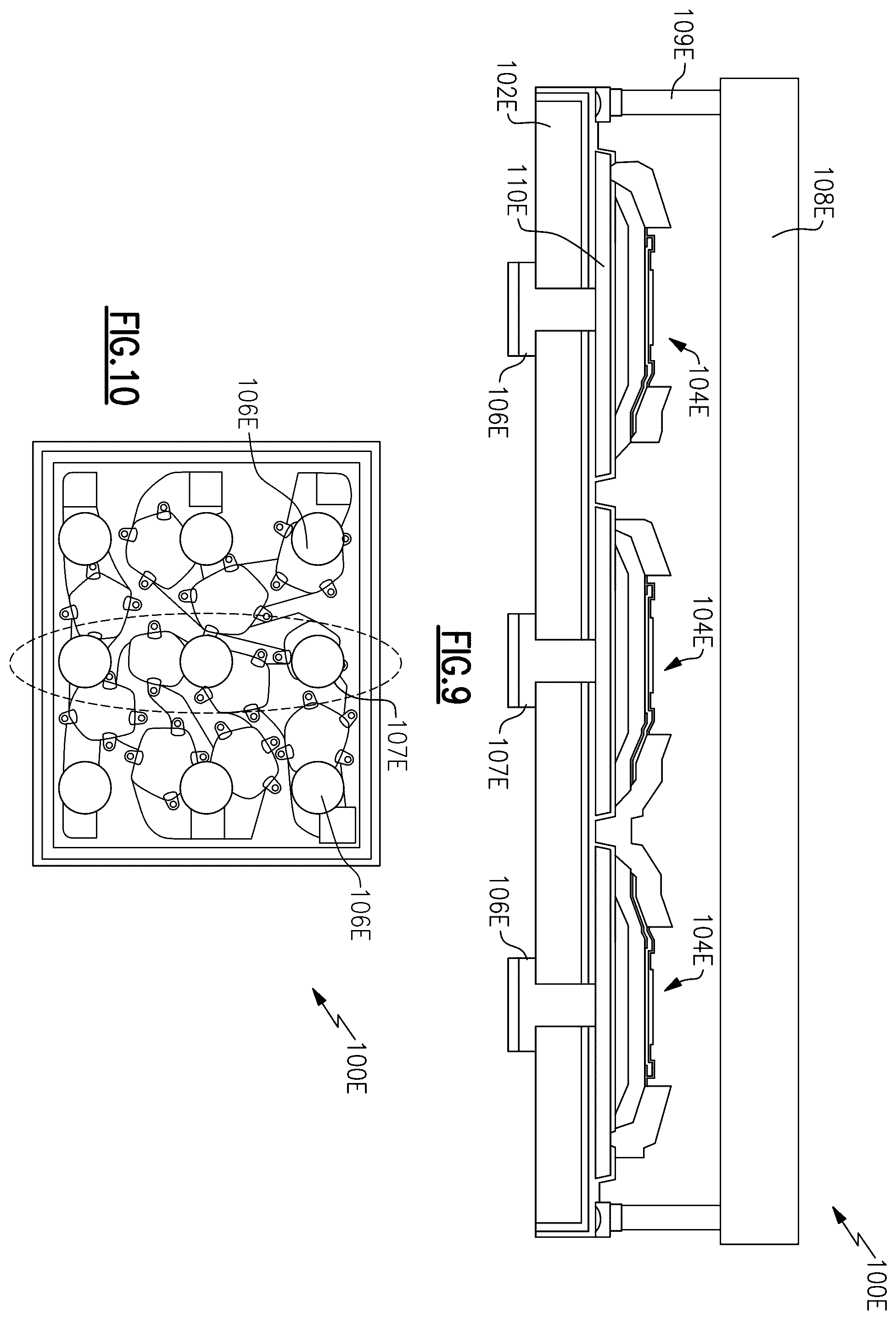 Patent US12375054 Figure 5 – Acoustic wave filter with buried connection layer under resonator