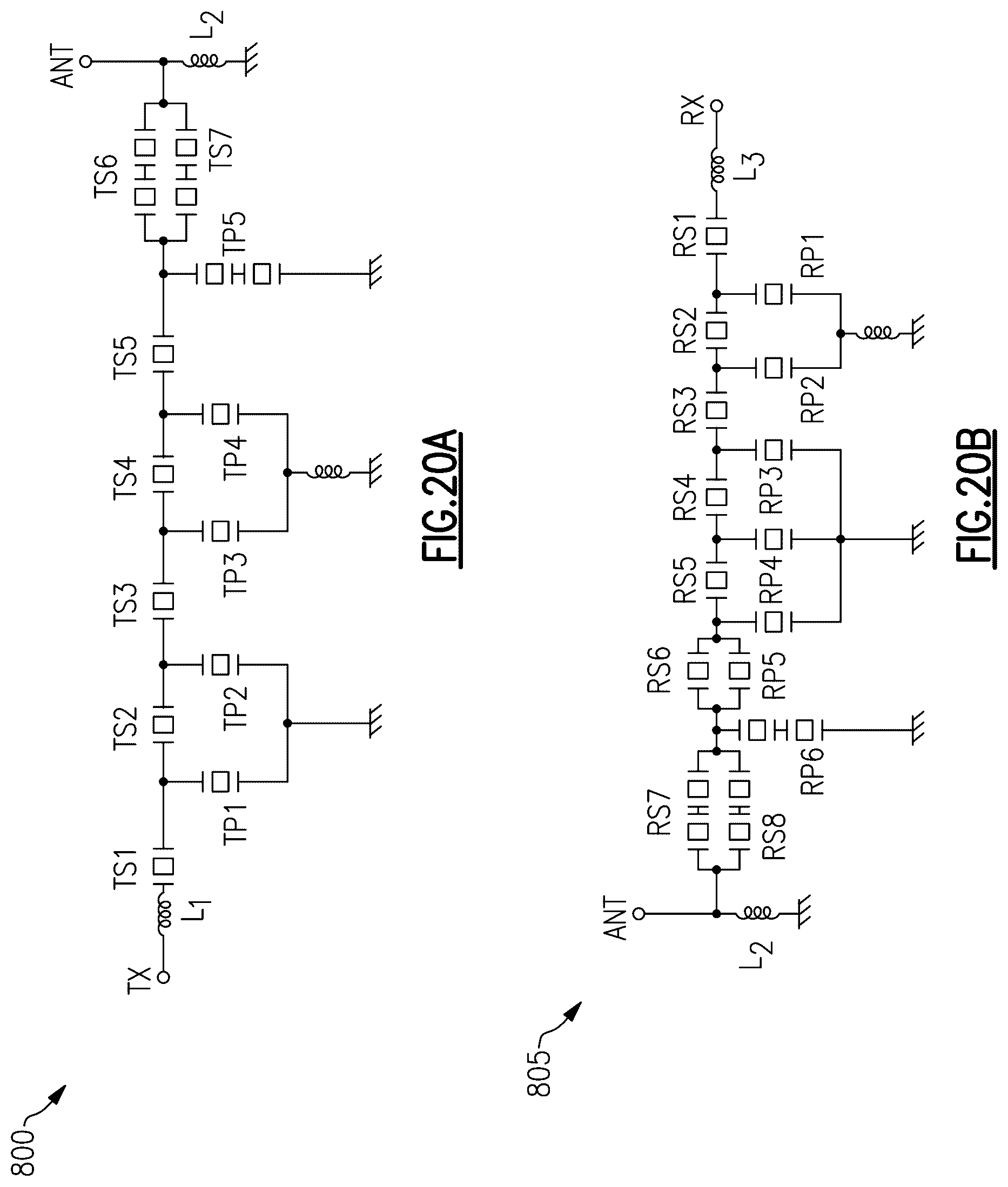 Patent US12375054 Figure 16 – Acoustic wave filter with buried connection layer under resonator