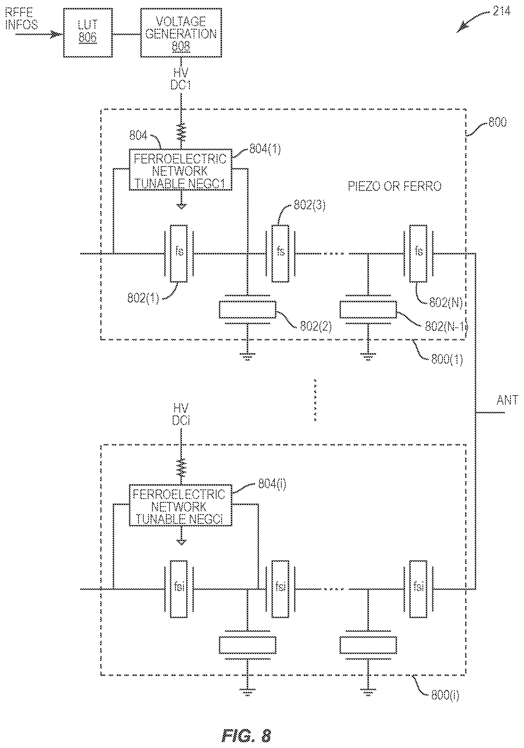 Patent US12375064 Figure 8 – Consolidated acoustic transformer in transmission chain