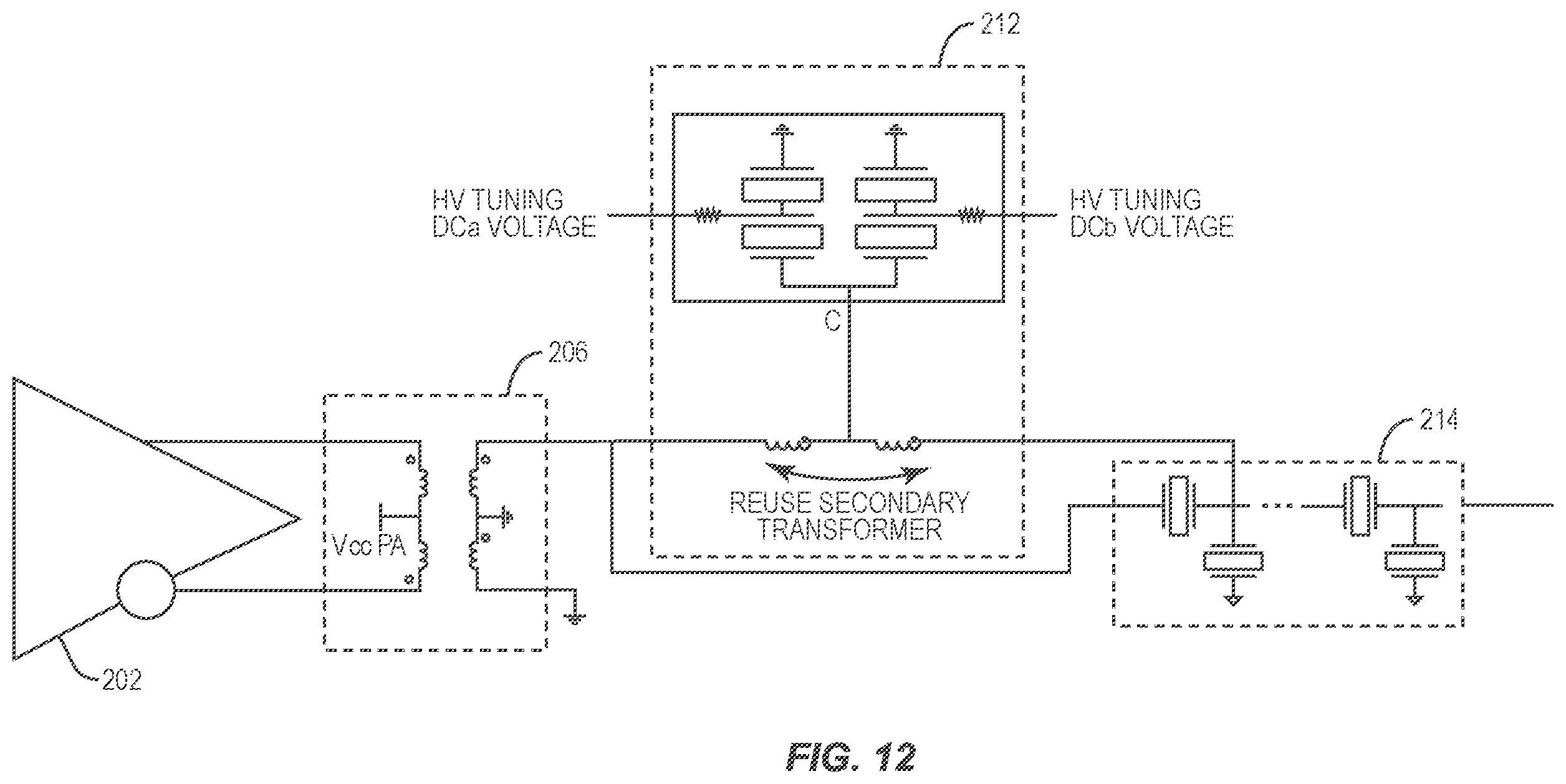 Patent US12375064 Figure 12 – Consolidated acoustic transformer in transmission chain