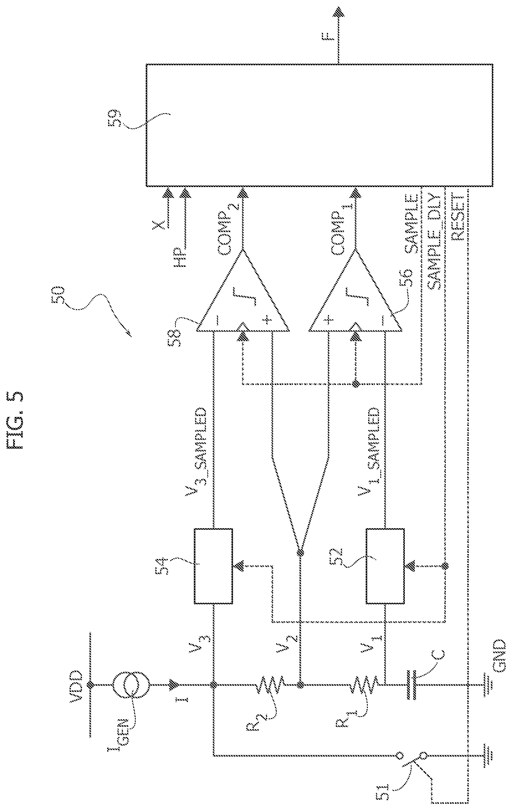 Patent US12375068 Figure 5 – Control circuit for a switching stage of an electronic converter and corresponding converter device