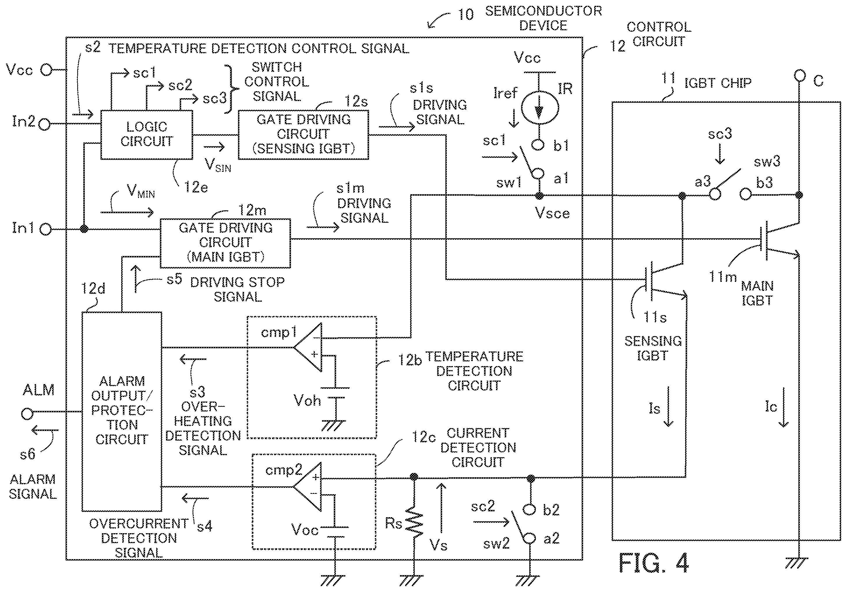 Patent US12375075 Figure 4 – Semiconductor device
