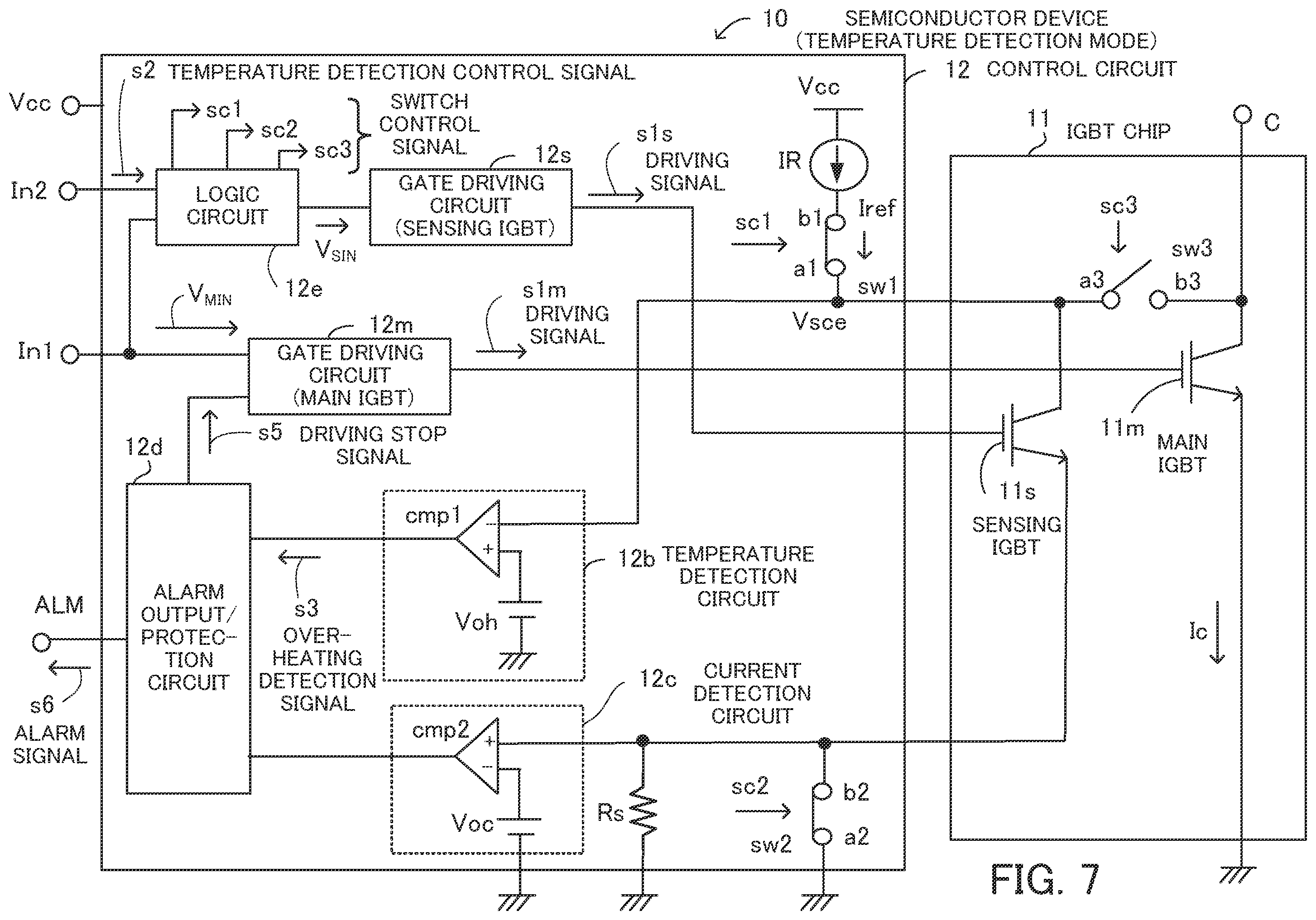 Patent US12375075 Figure 7 – Semiconductor device