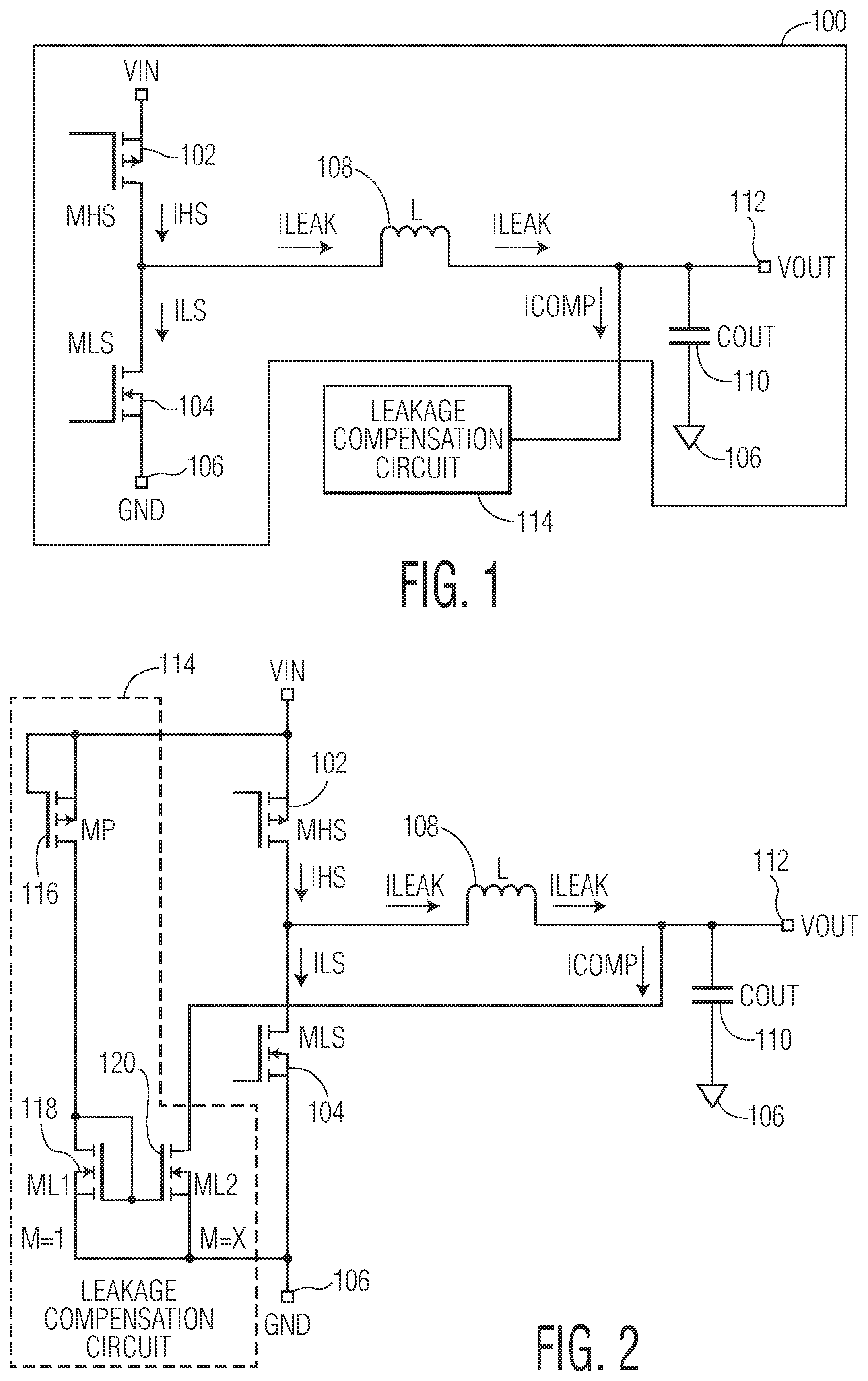 Patent US12375076 Figure 1 – Leakage current compensation