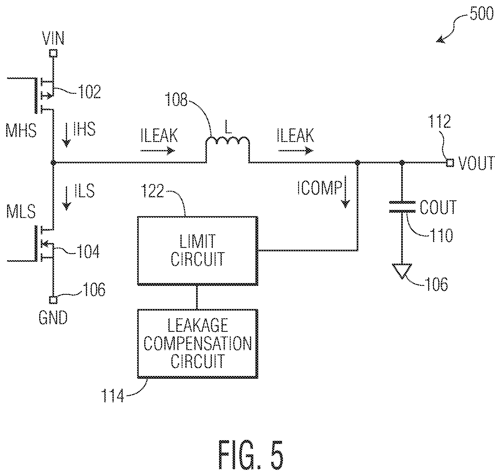 Patent US12375076 Figure 3 – Leakage current compensation