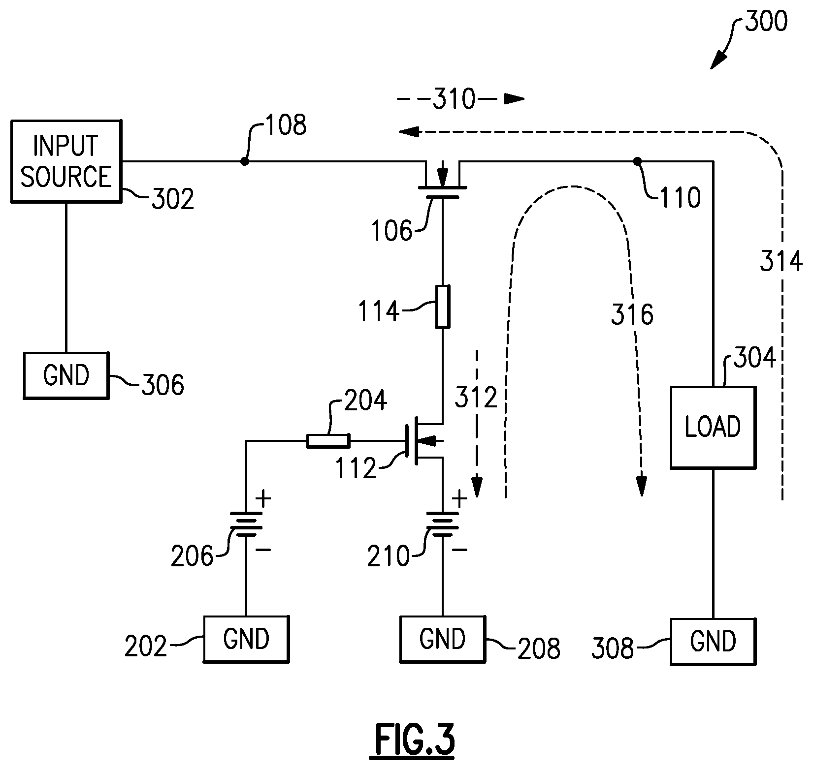 Patent US12375078 Figure 3 – Switch with gate or body connected linearizer