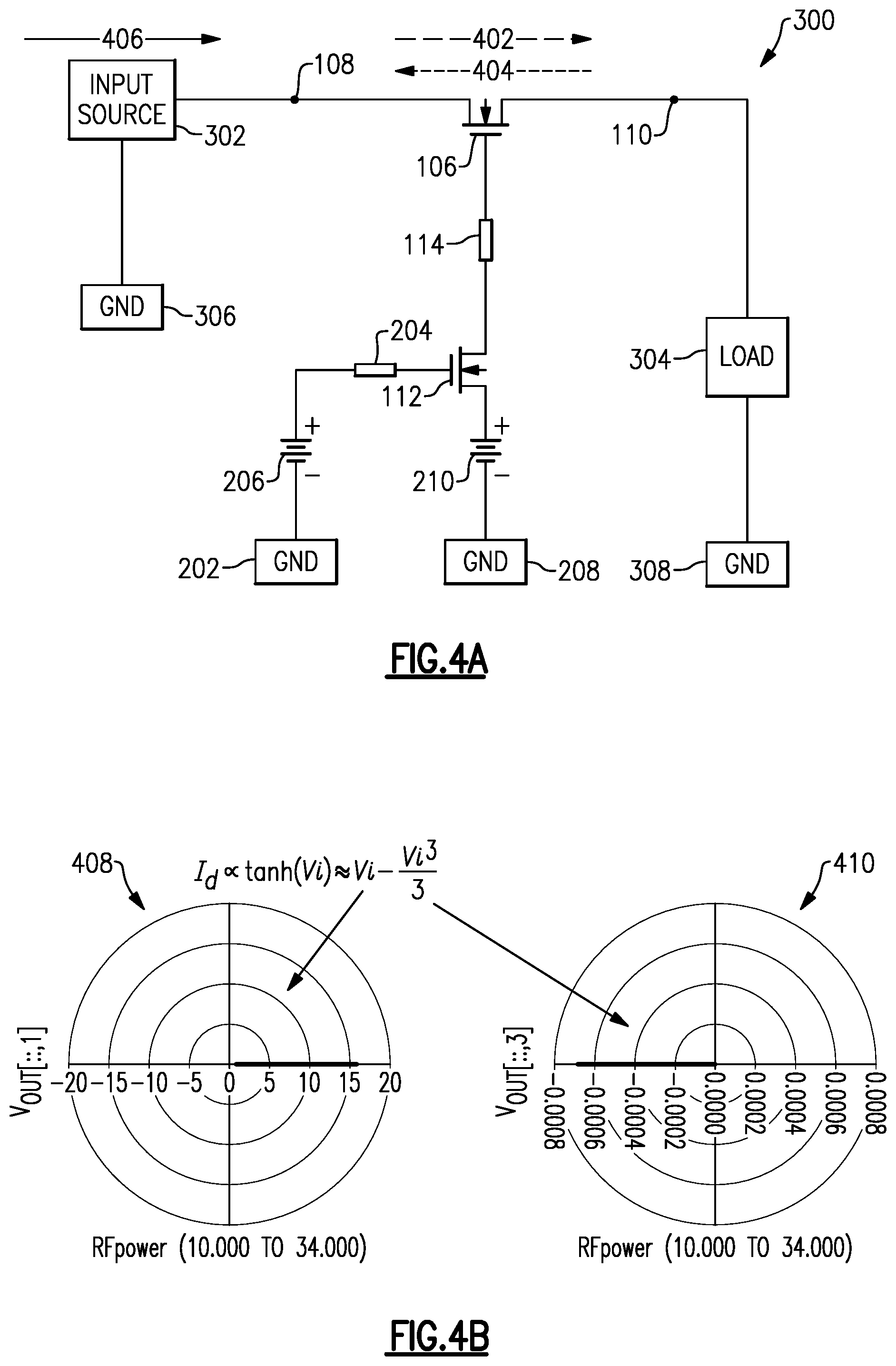 Patent US12375078 Figure 4 – Switch with gate or body connected linearizer