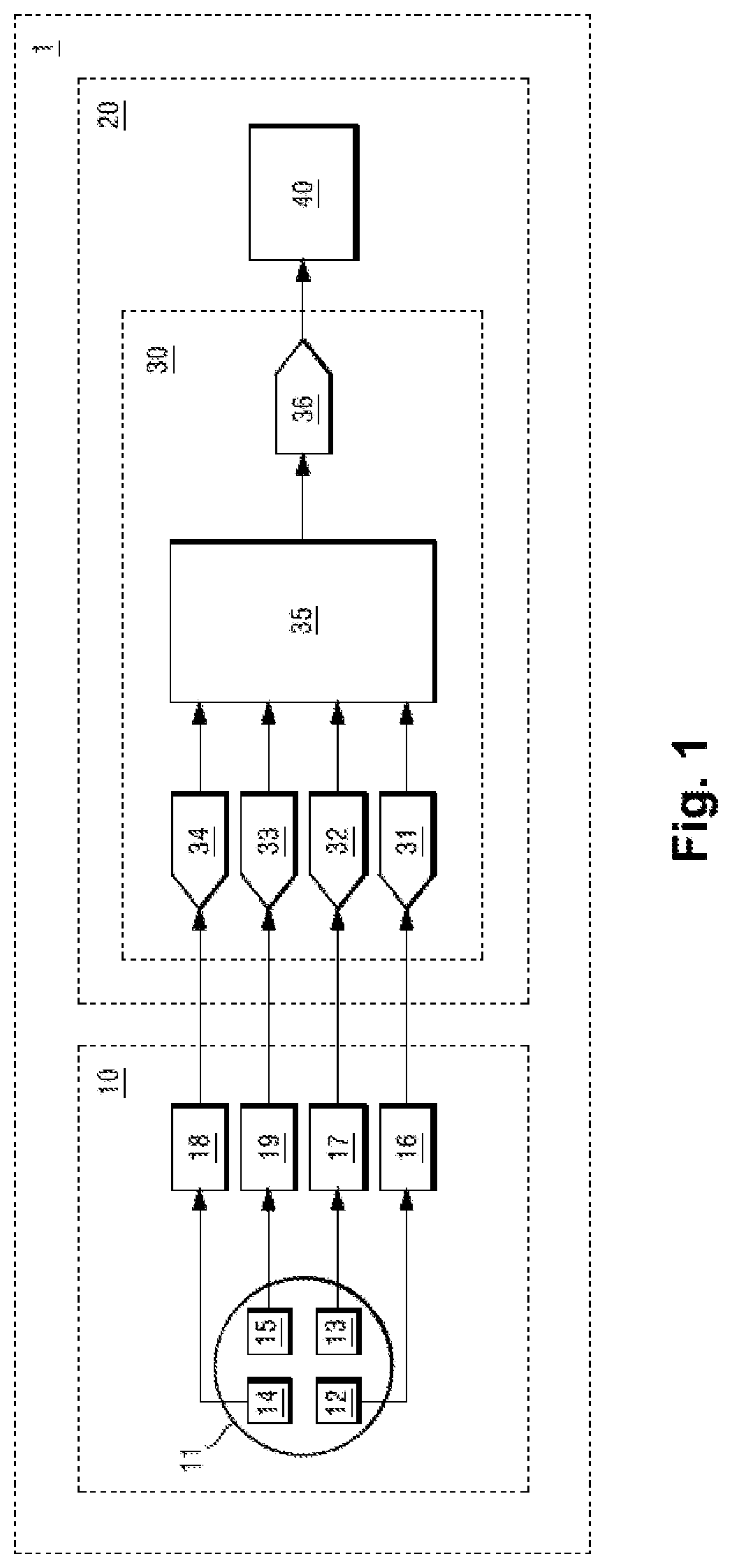 Patent US12375112 Figure 1 – Method for calibrating a multi-channel radio receiver