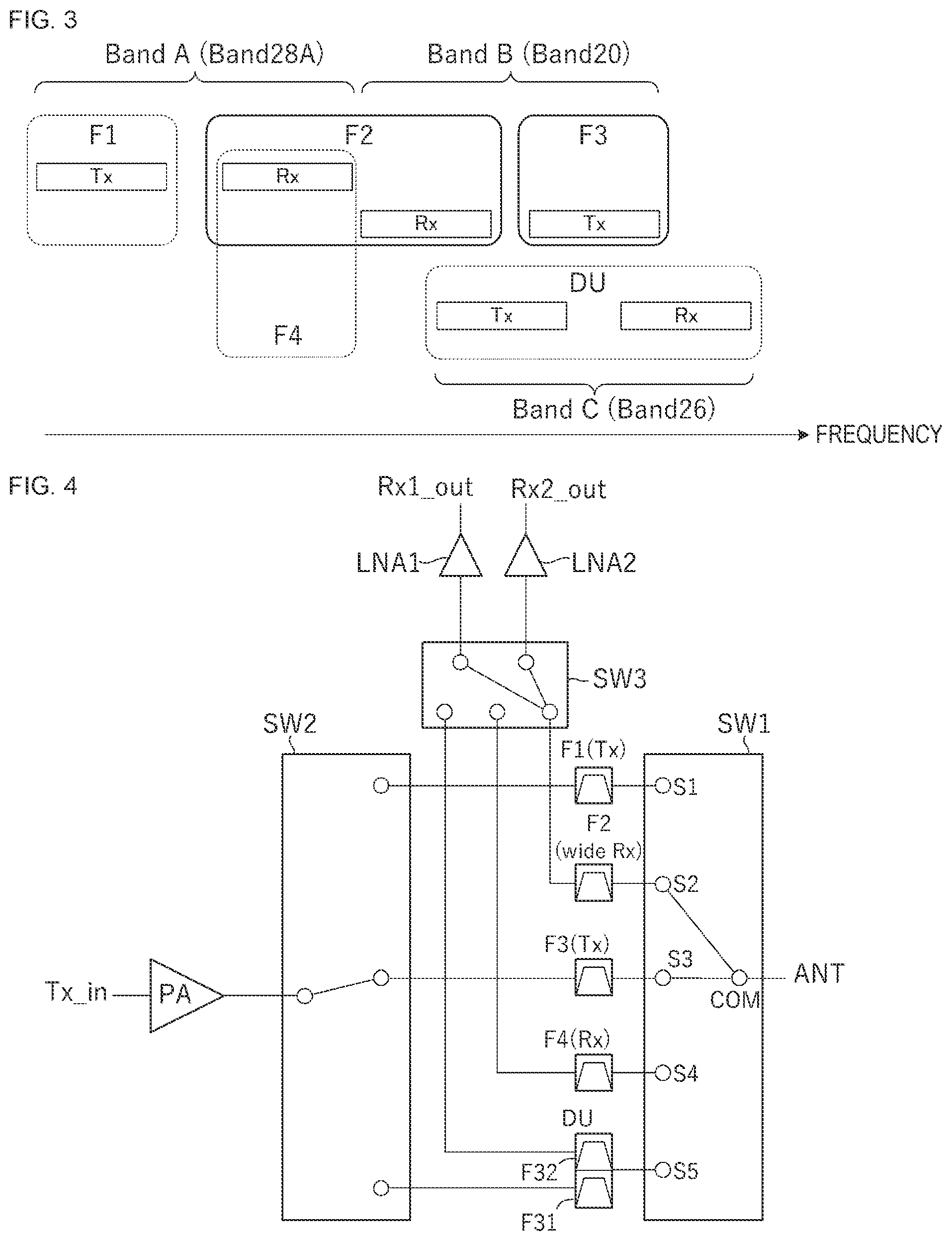 Patent US12375116 Figure 2 – Frontend circuit, frontend module, communication apparatus, and multiplexer