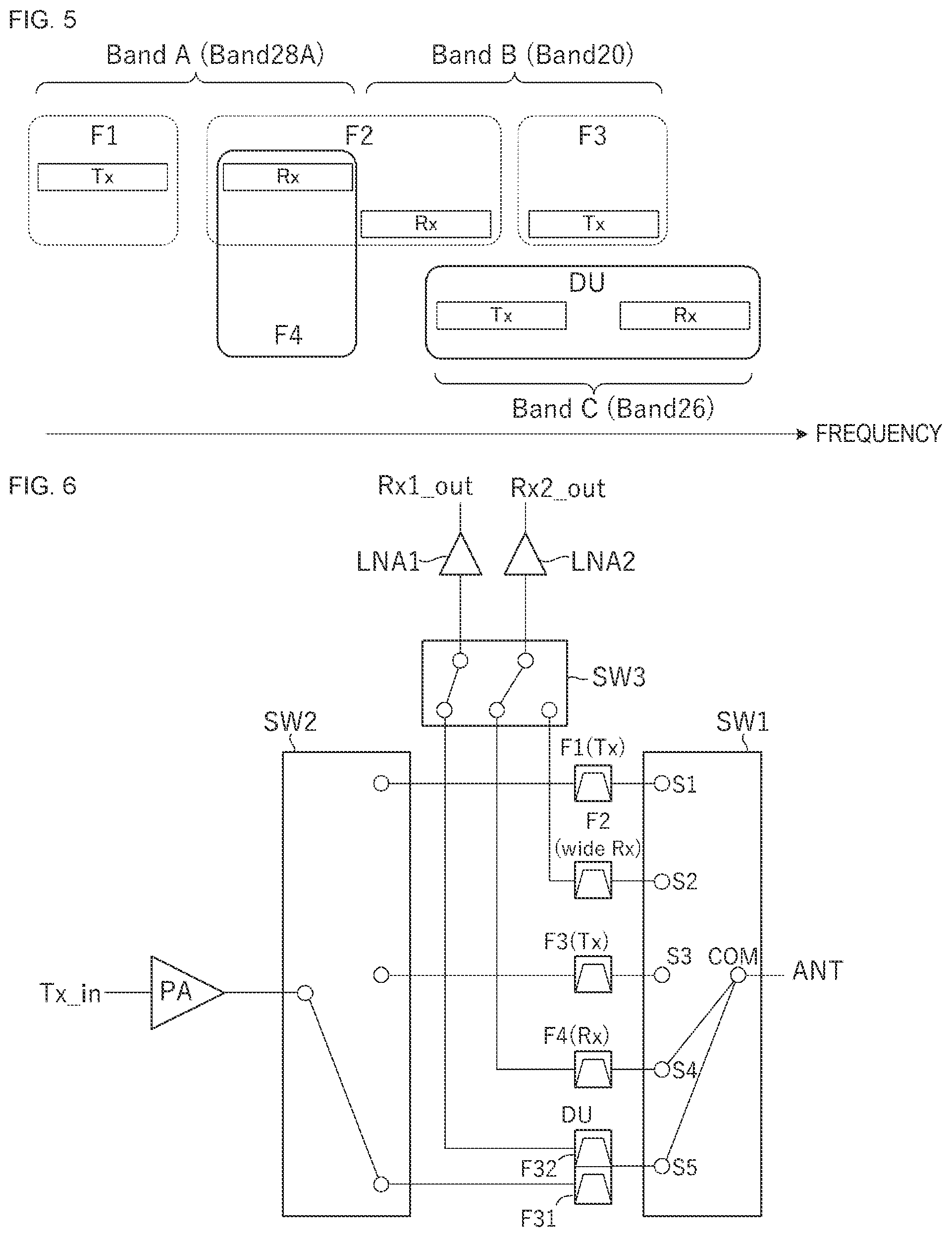 Patent US12375116 Figure 3 – Frontend circuit, frontend module, communication apparatus, and multiplexer