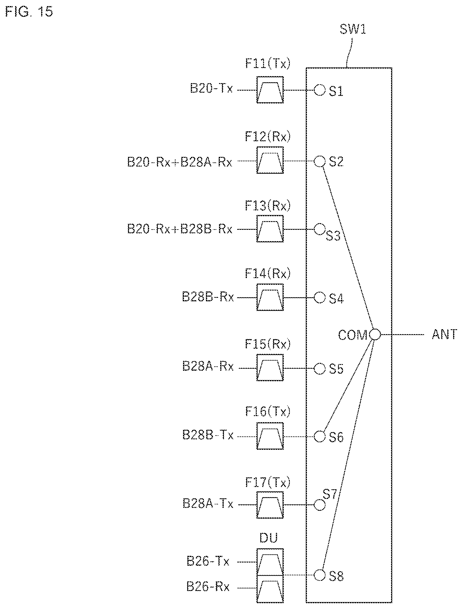 Patent US12375116 Figure 10 – Frontend circuit, frontend module, communication apparatus, and multiplexer