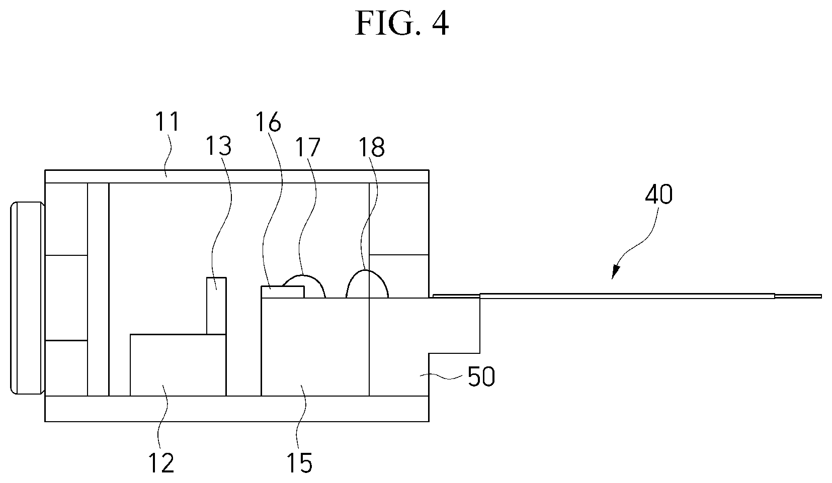 Patent US12375179 Figure 4 – Optical transceiver for high-precision bonding of flexible printed circuit board and ceramic feed-through structure and package structure