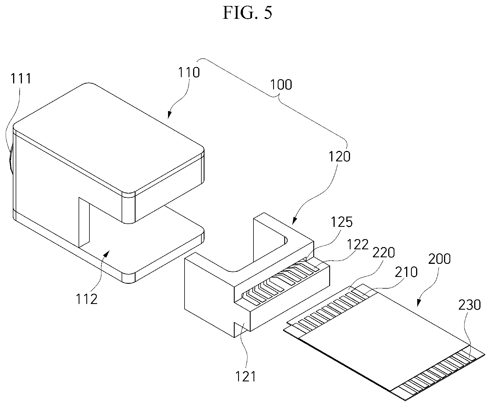 Patent US12375179 Figure 5 – Optical transceiver for high-precision bonding of flexible printed circuit board and ceramic feed-through structure and package structure
