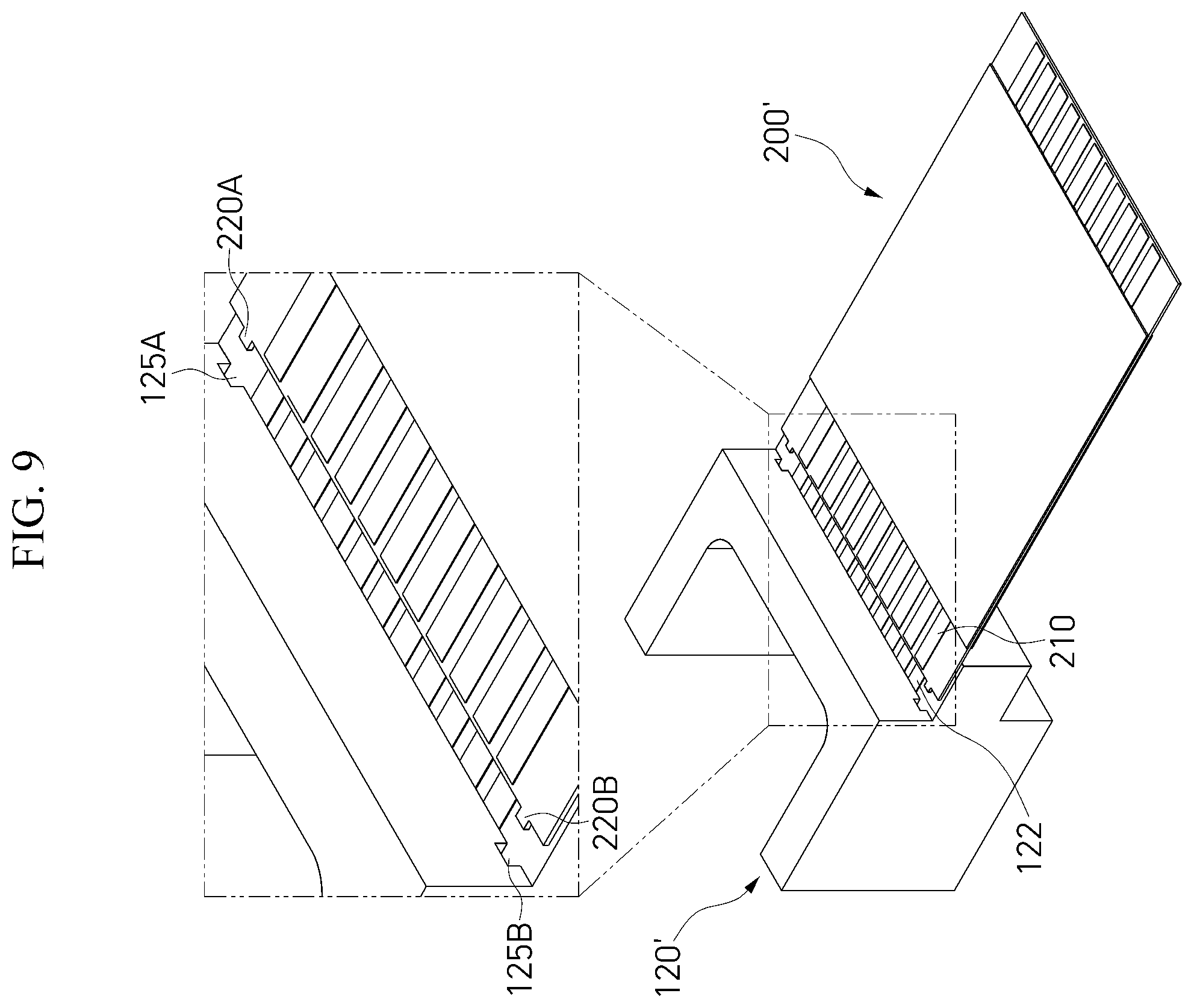 Patent US12375179 Figure 9 – Optical transceiver for high-precision bonding of flexible printed circuit board and ceramic feed-through structure and package structure