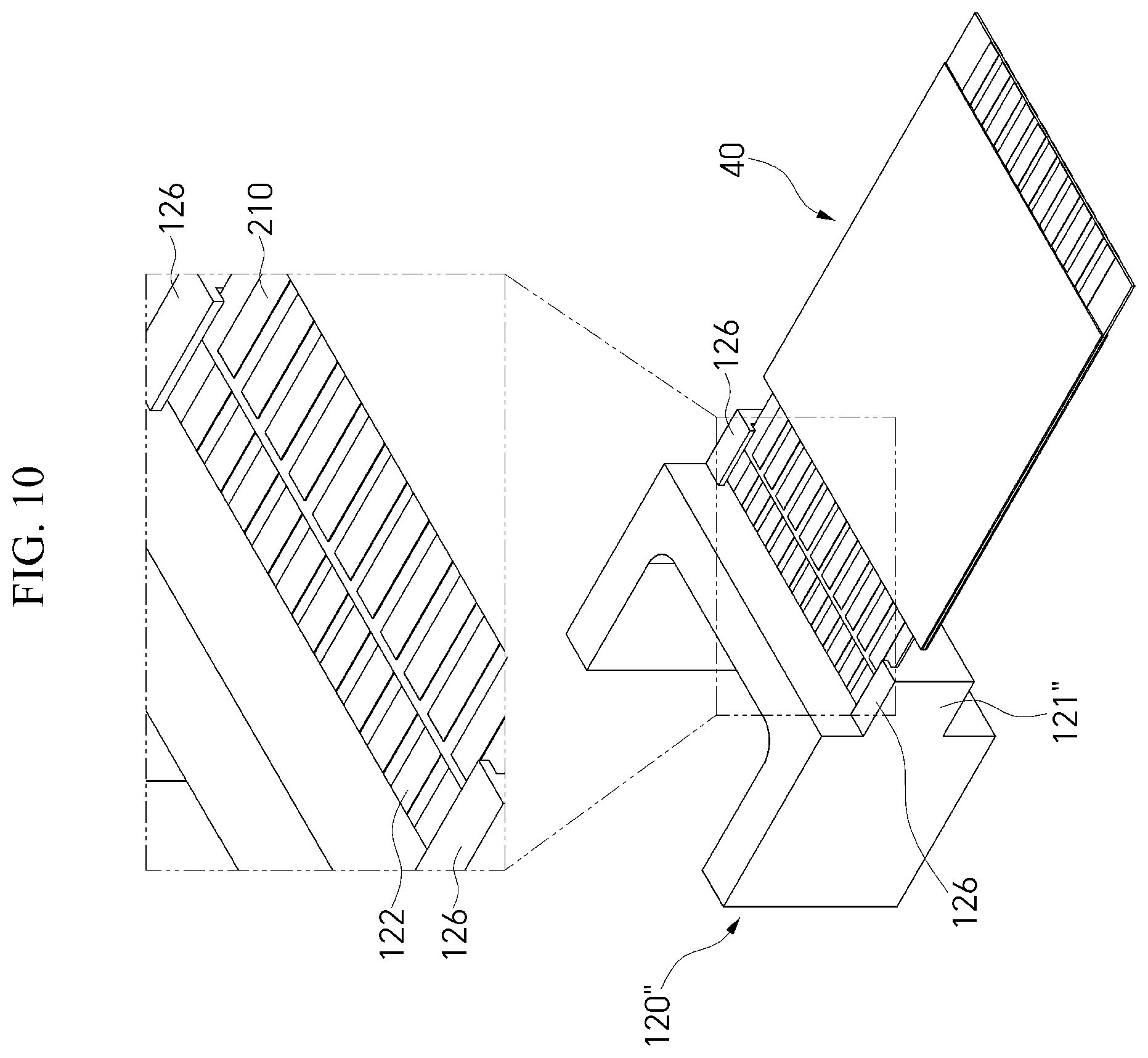 Patent US12375179 Figure 10 – Optical transceiver for high-precision bonding of flexible printed circuit board and ceramic feed-through structure and package structure