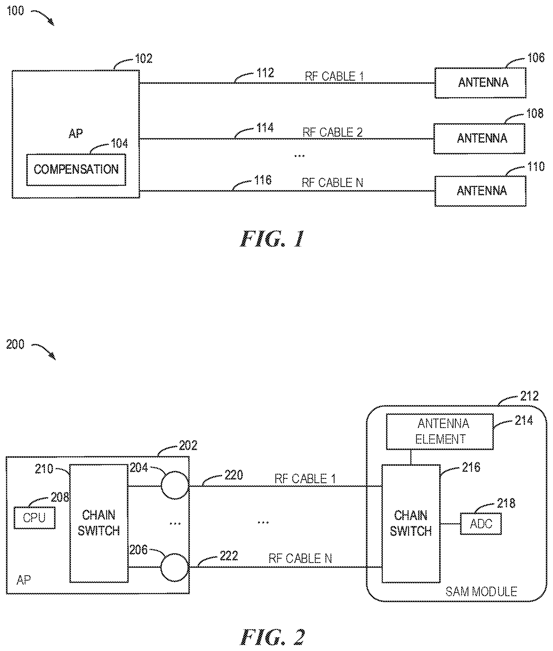 Patent US12375190 — Power compensation determination for radio frequency cable — Figure 1